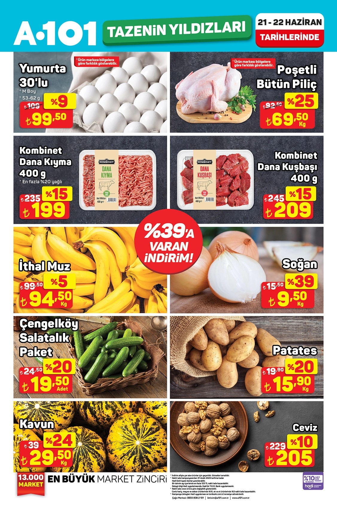 A101 21 - 22 Haziran 2025 Tazenin Yıldızları Kampanyası
