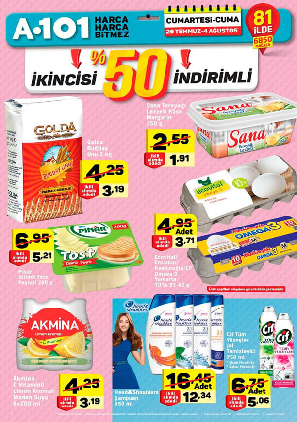 A101 29 Temmuz - Pınar Dilimli Tost Peyniri