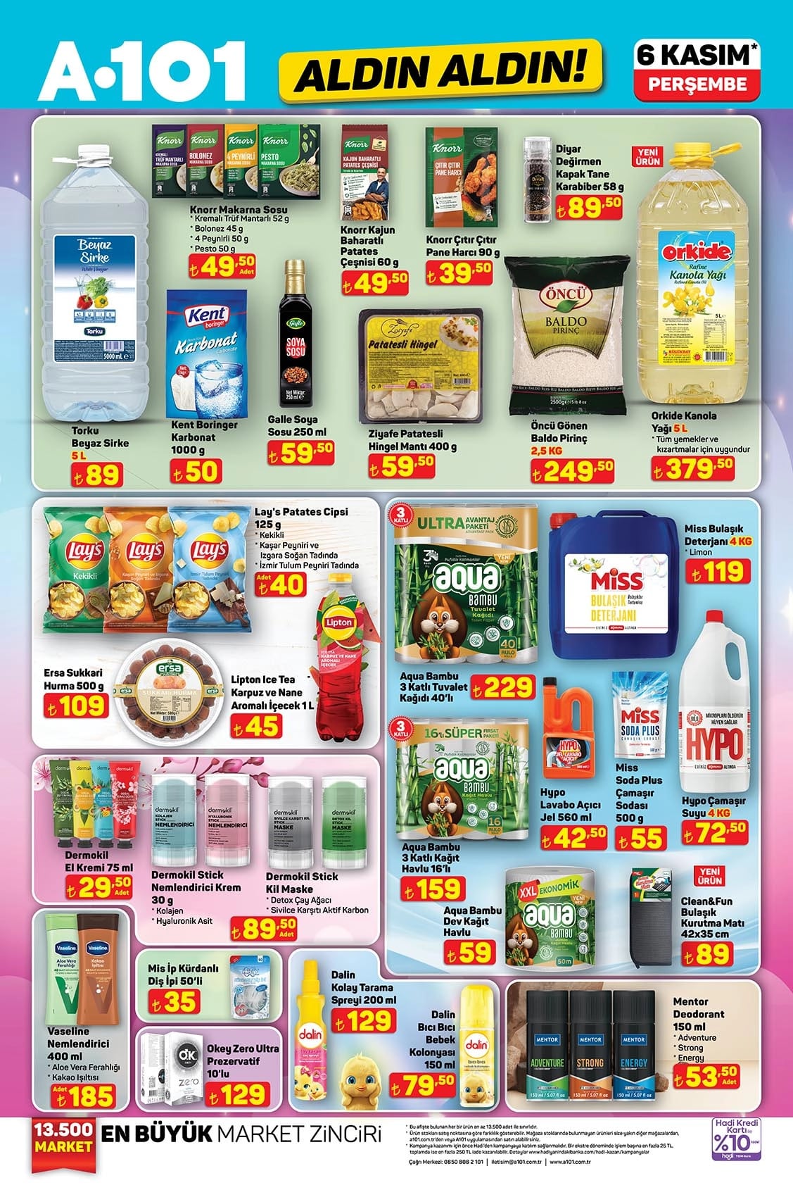 A101 6 Kasım 2025 İndirimli Ürünler Kataloğu