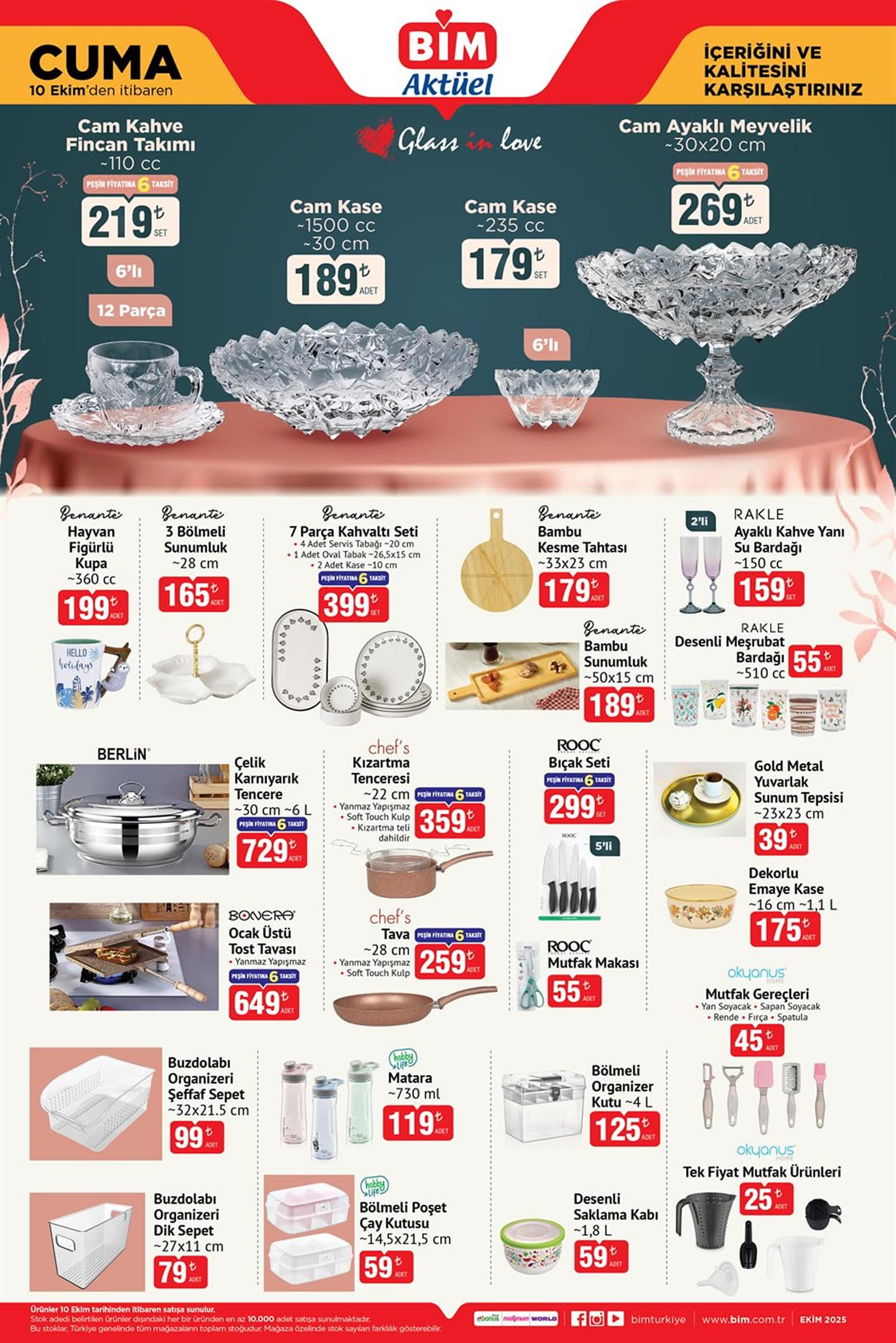 BİM 10 - 17 Ekim 2025 Aktüel Ürünler Kataloğu