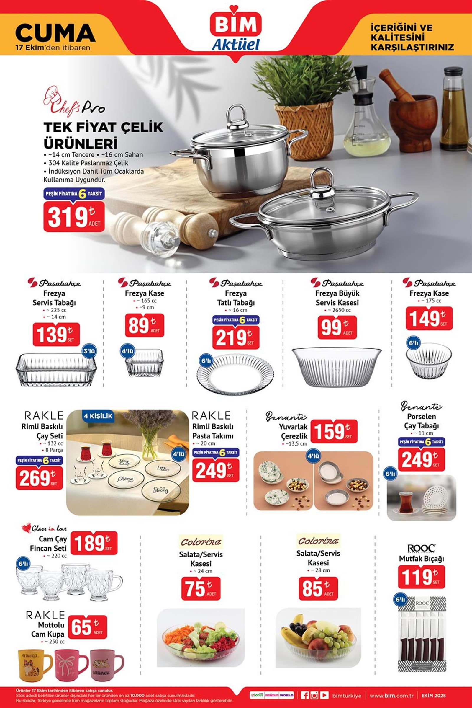 BİM 17 - 24 Ekim 2025 Aktüel Ürünler Kataloğu