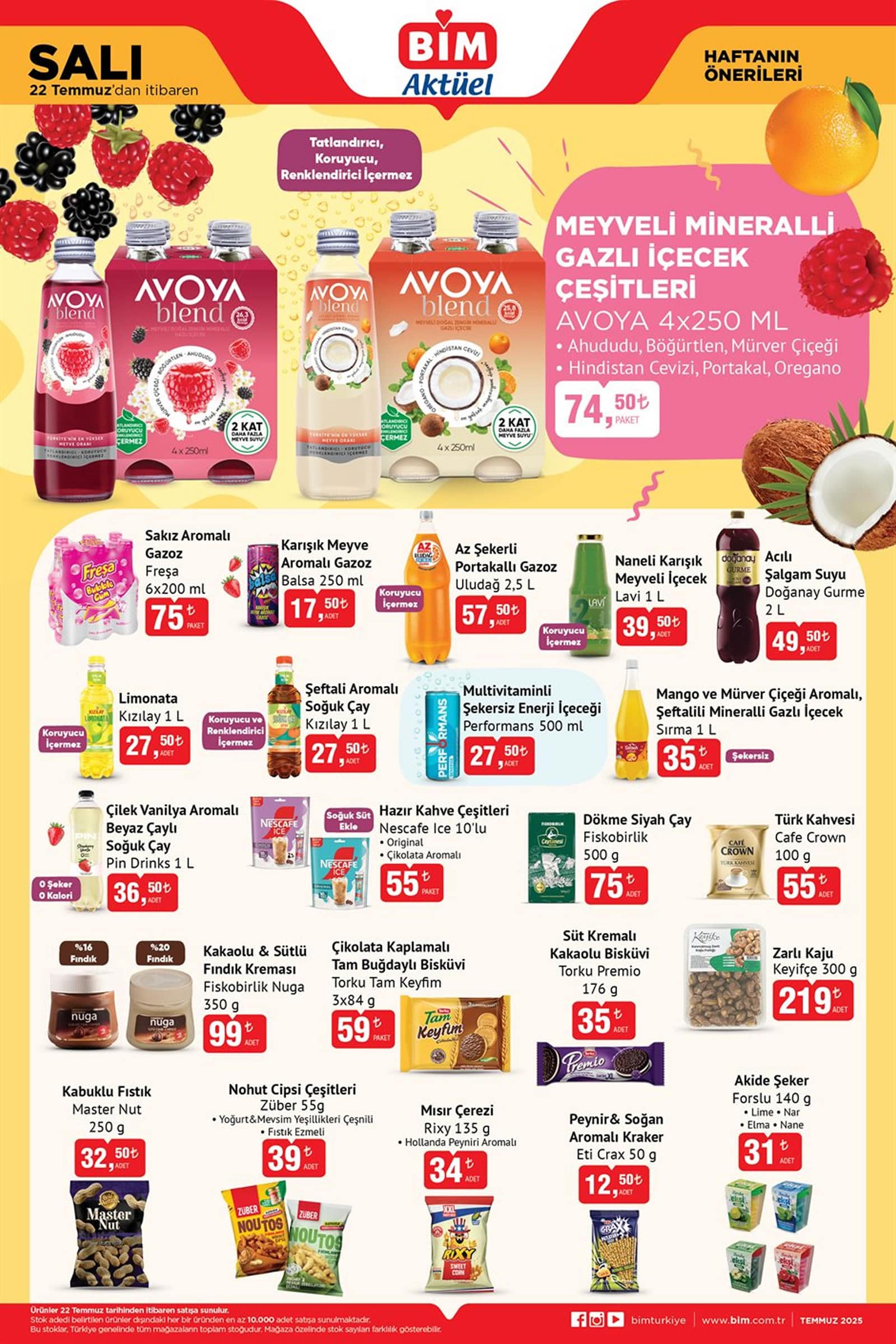 BİM 22 Temmuz 2025 Haftanın Önerileri Kataloğu