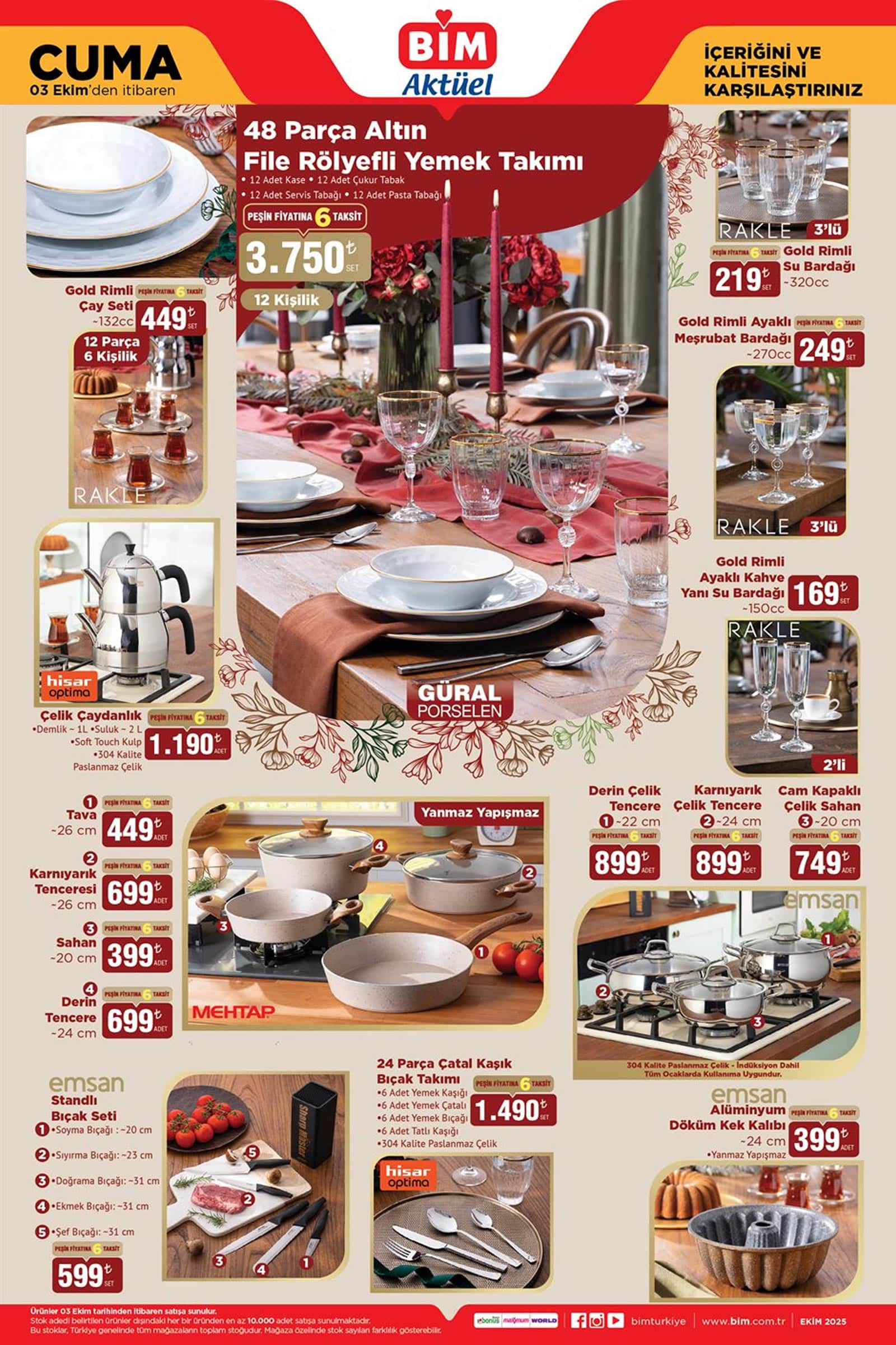 BİM 3 - 10 Ekim 2025 Aktüel Ürünler Kataloğu