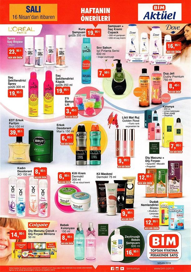 BİM Market 16 Nisan 2019 Haftanın Önerileri - Brut Erkek Parfüm
