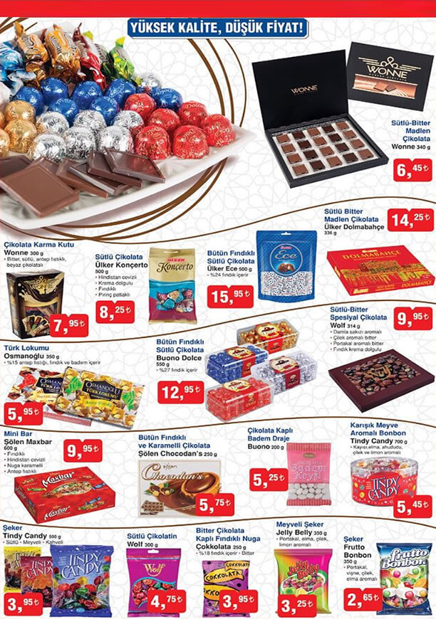 BİM Market Bayram Çikolataları 2017 Aktüel Ürünler