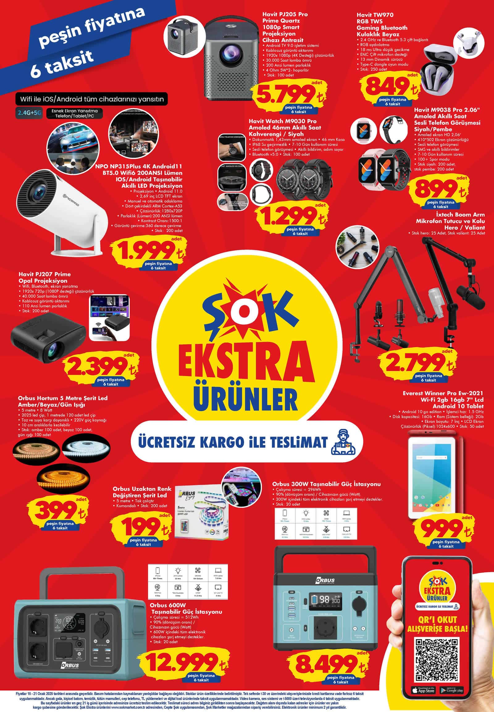 ŞOK 15 Ocak 2025 Ekstra Ürünler Kataloğu