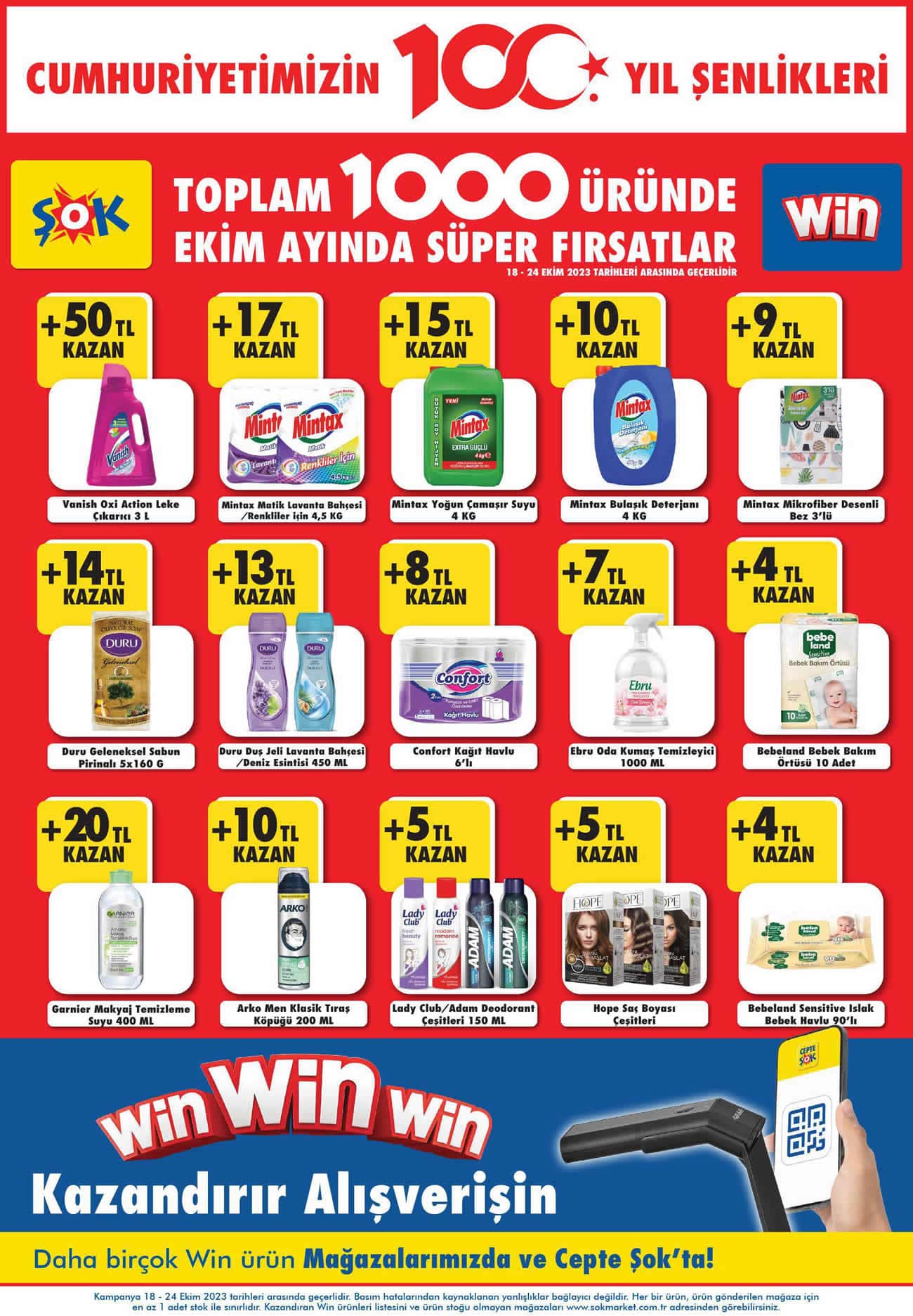 ŞOK 18 Ekim 2023 Win Win Wİn Kataloğu