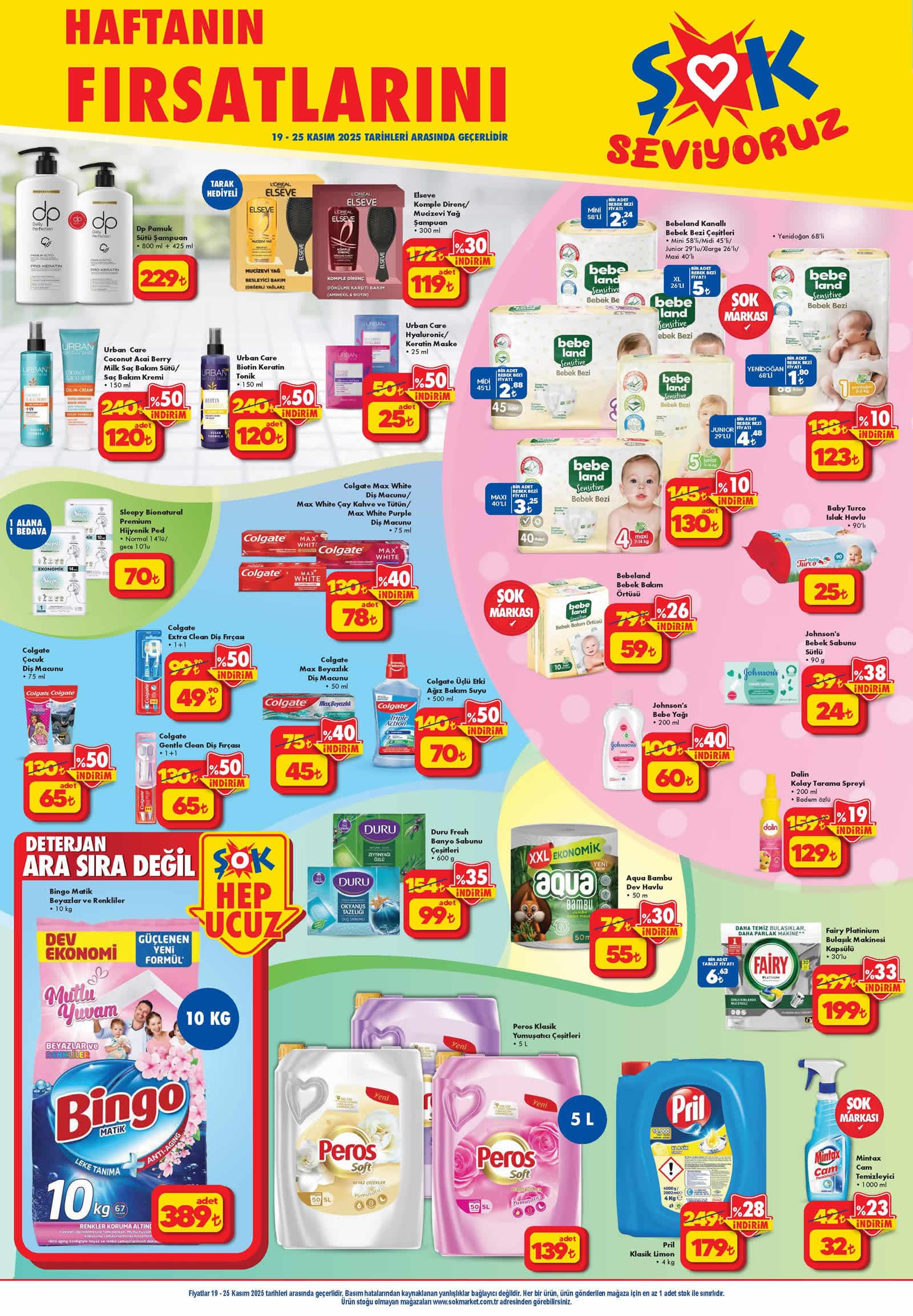ŞOK 19 Kasım 2025 İndirimli Ürünler Kataloğu
