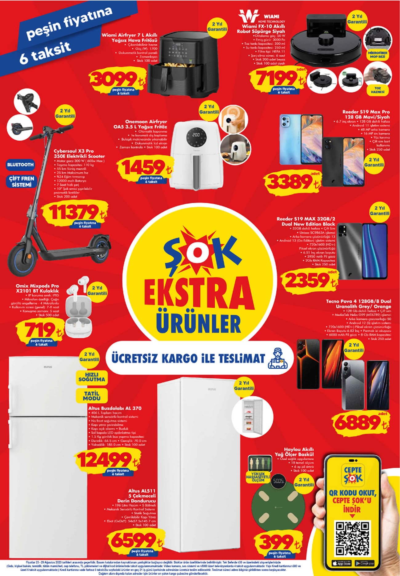 ŞOK 23 Ağustos 2023 Ekstra Ürünler Broşürü