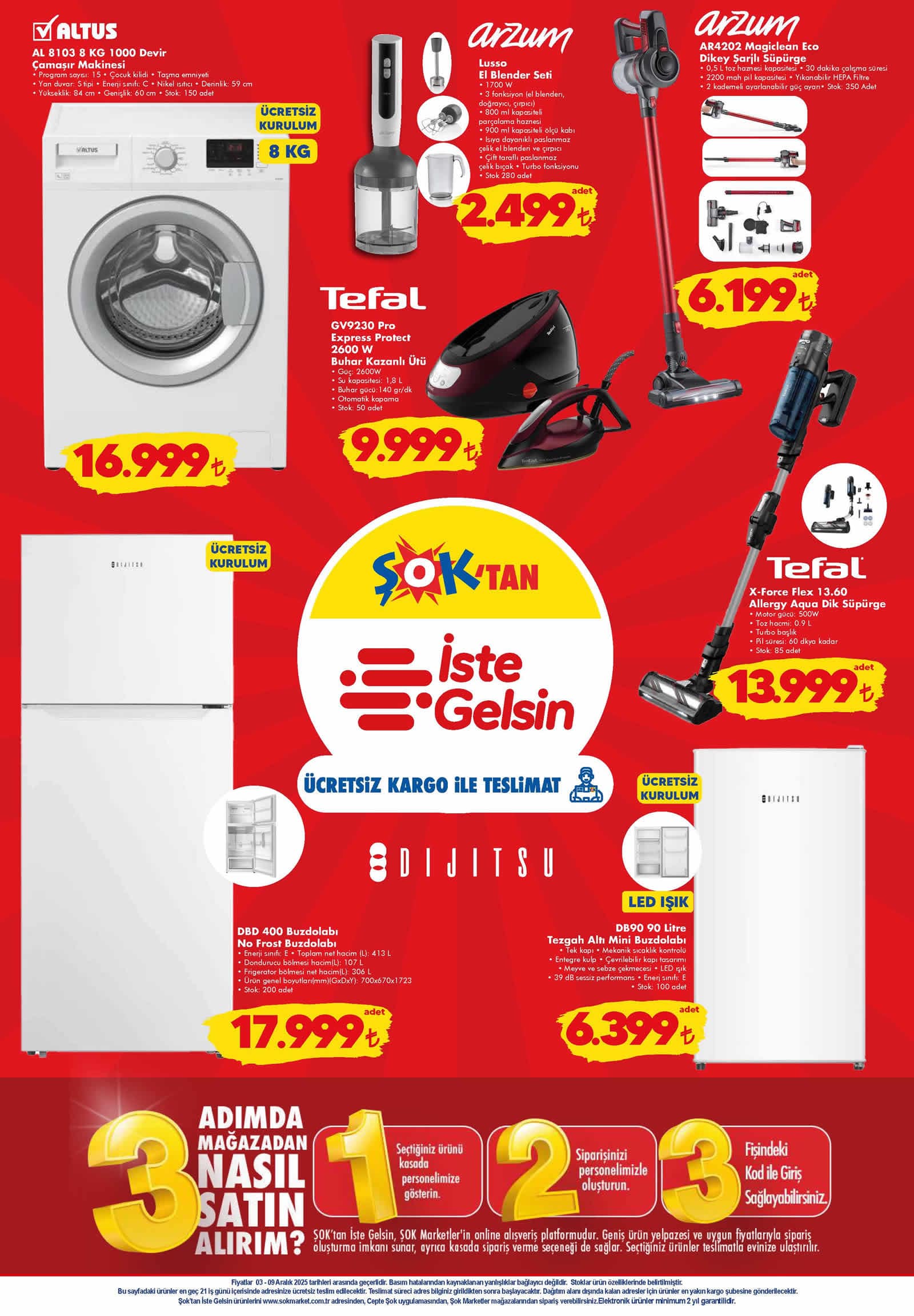 ŞOK 3 Aralık 2025 İste Gelsin Kataloğu