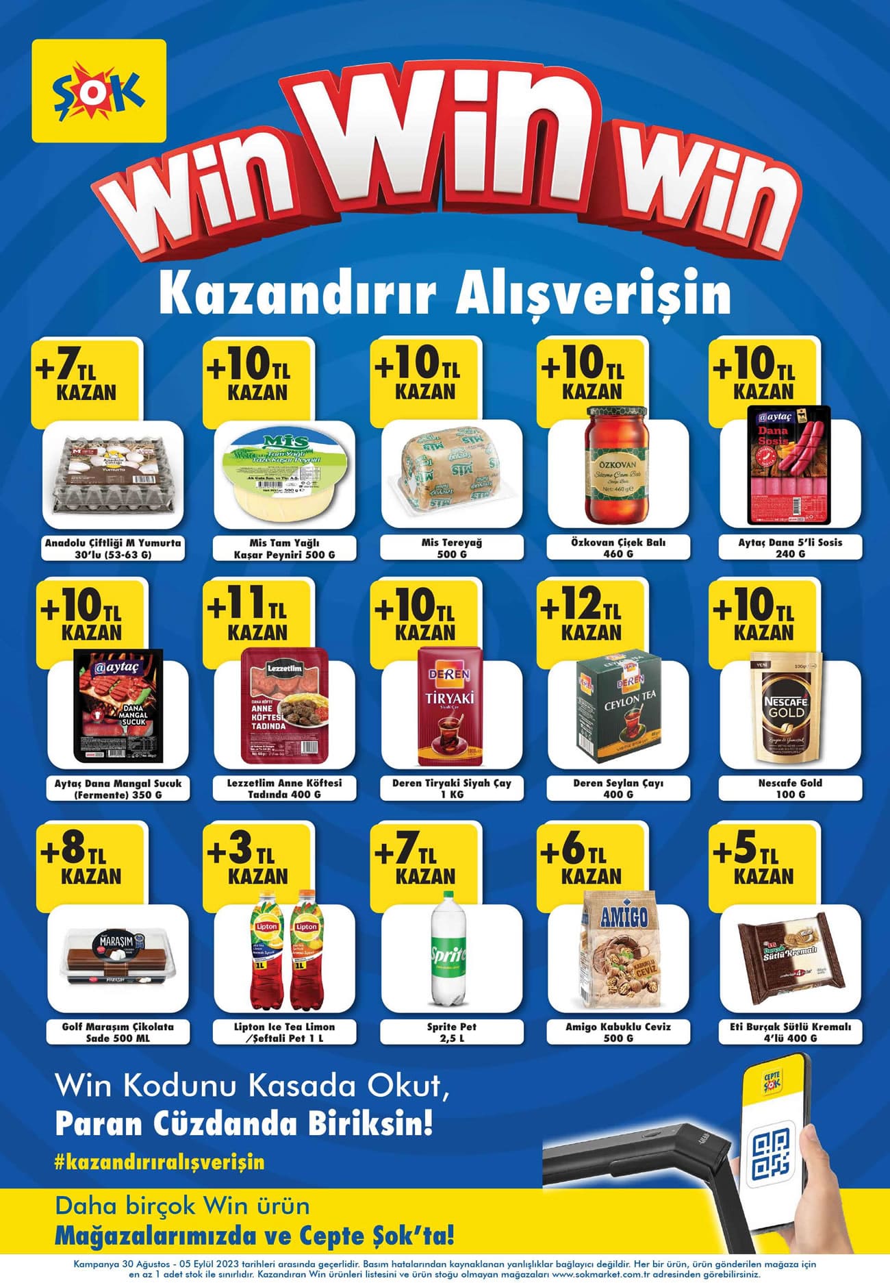 ŞOK 30 Ağustos 2023 Win Win Win Kataloğu