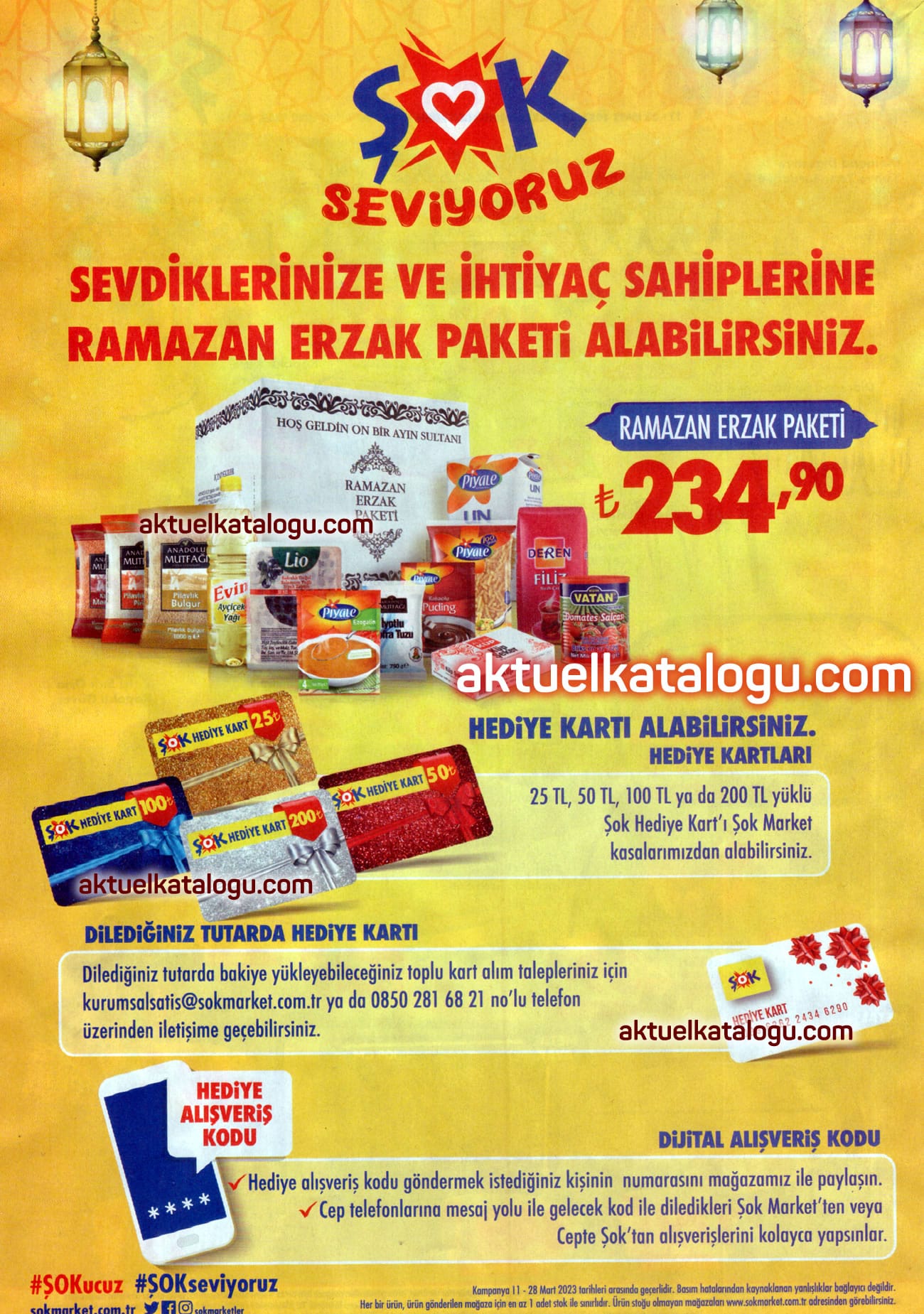 ŞOK Market Ramazan Erzak Paketi - 2023 Ramazan Kolisi Fiyatı
