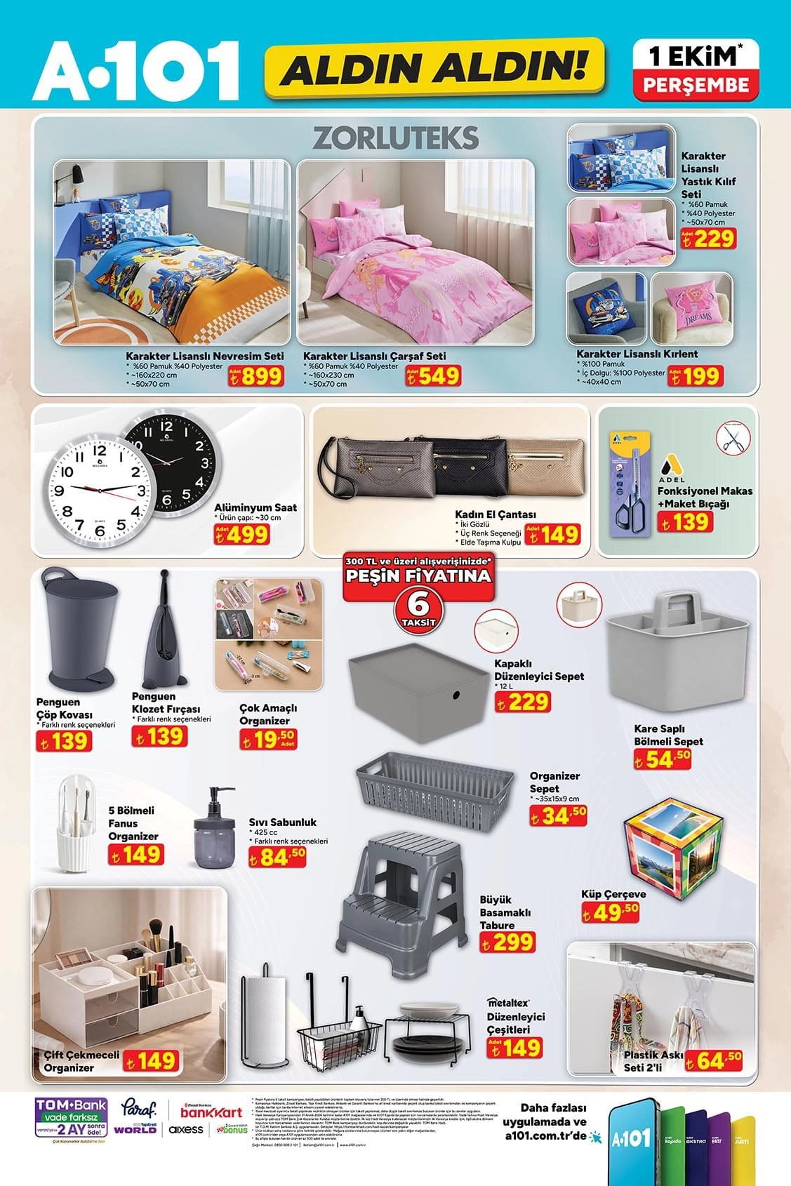 A101 1 Ekim 2026 Kataloğu