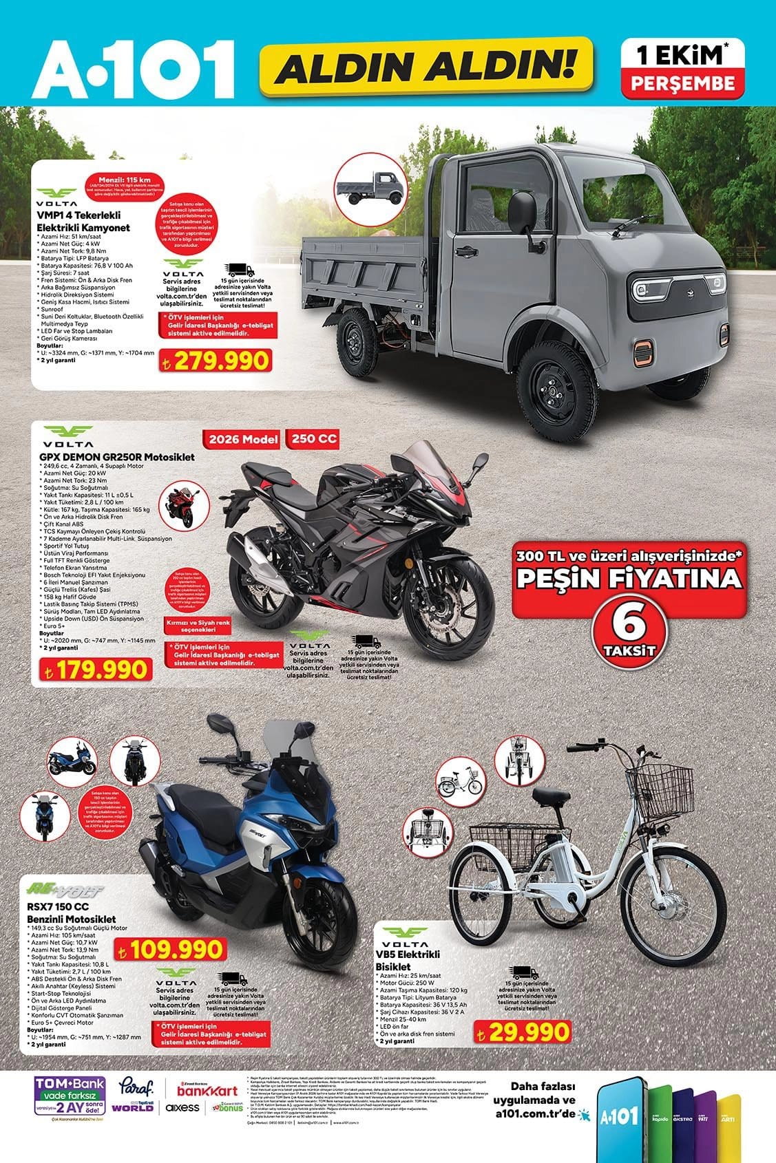 A101 1 Ekim 2026 Kataloğu
