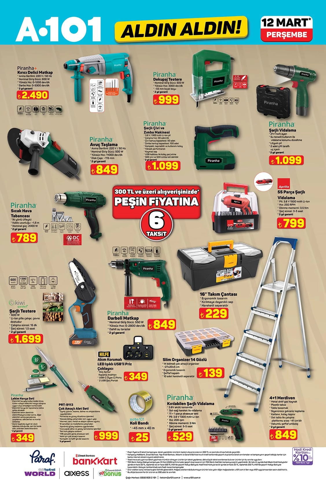 A101 12 Mart 2026 Kataloğu