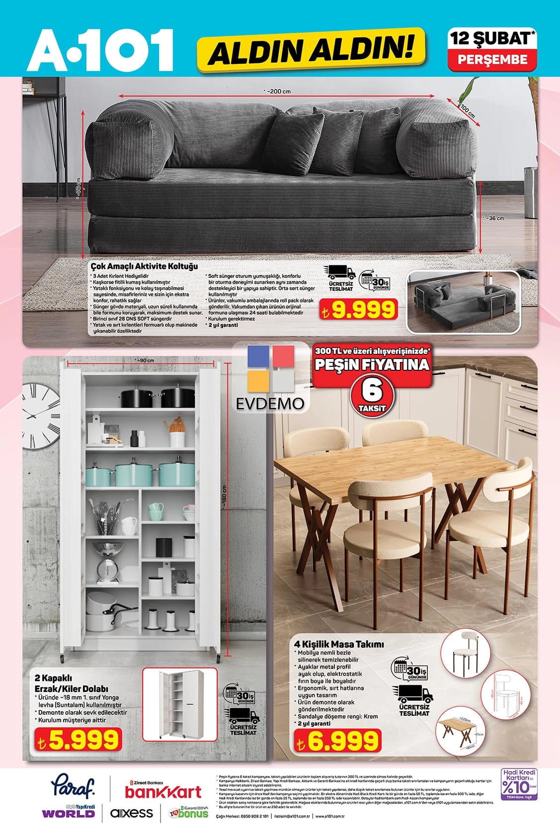 A101 12 Şubat 2026 Kataloğu