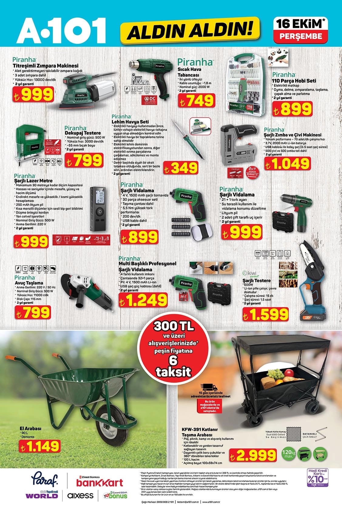A101 16 Ekim 2025 Kataloğu