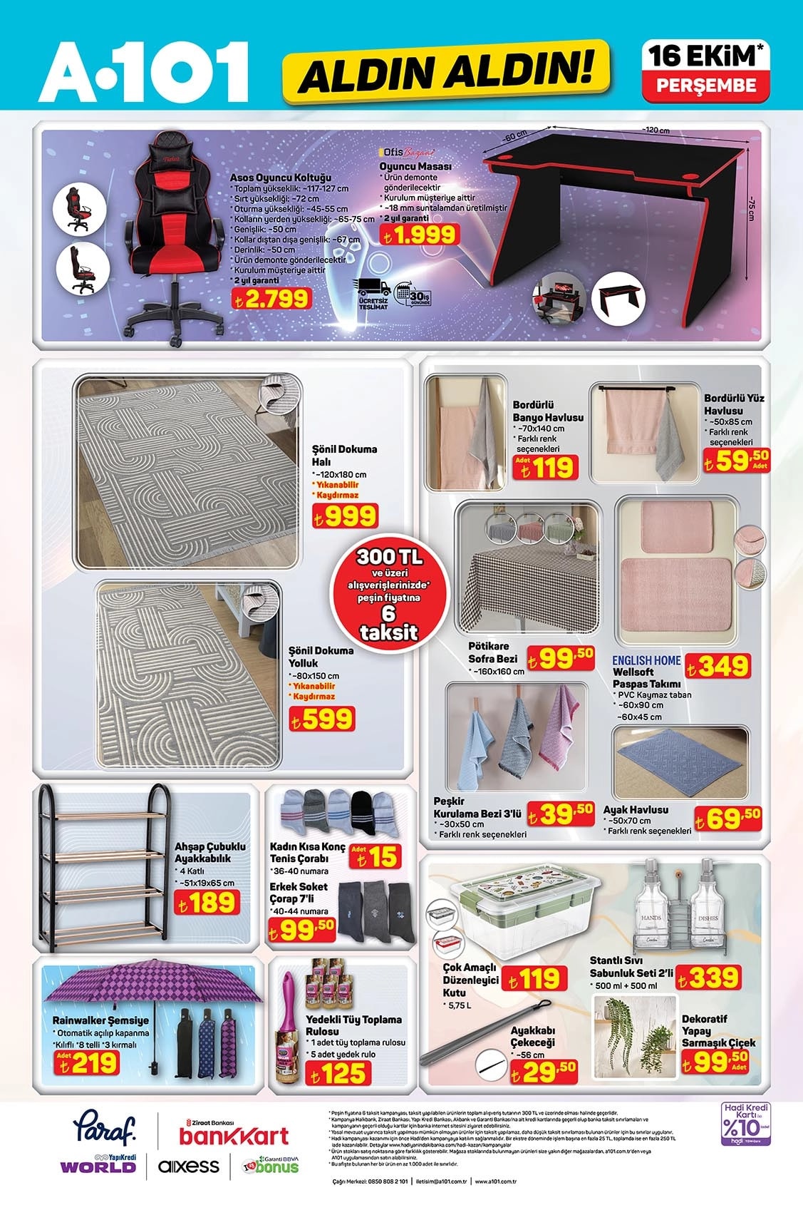 A101 16 Ekim 2025 Kataloğu