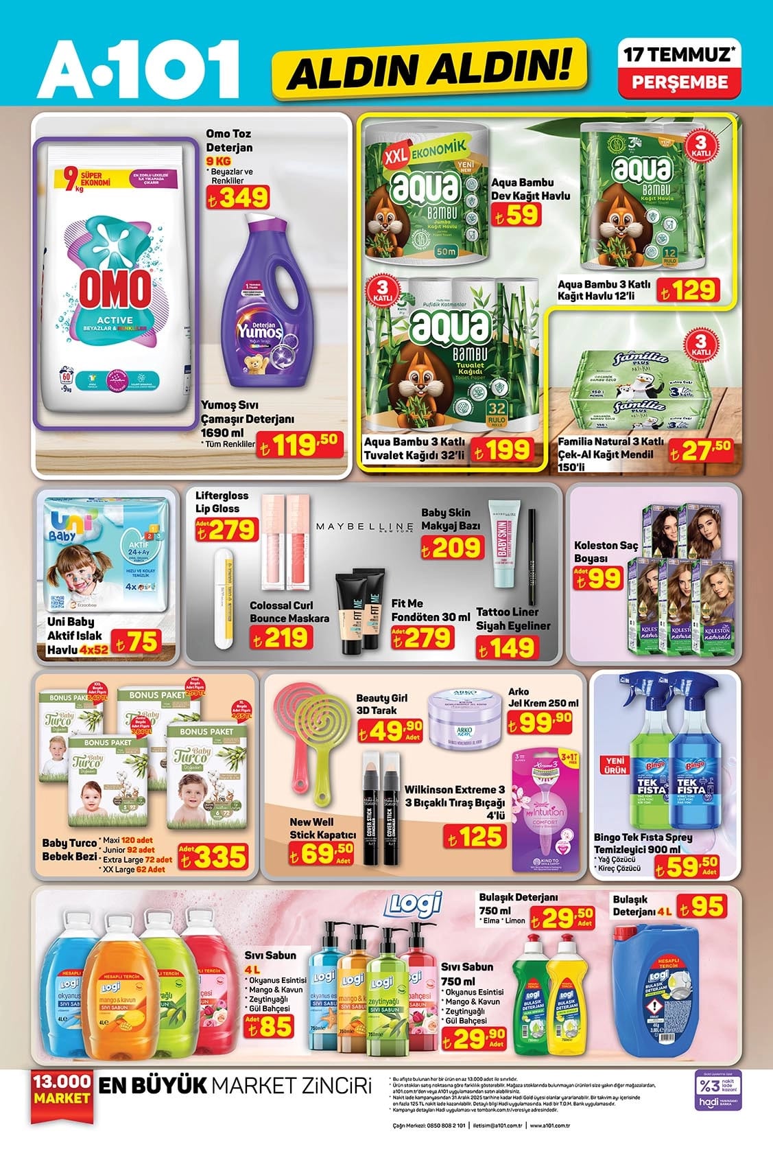 A101 17 Temmuz 2025 Kataloğu