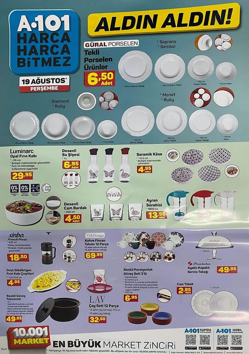 A101 19 Ağustos 2021 Aldın Aldın Kampanyası - Aktüel Kataloğu