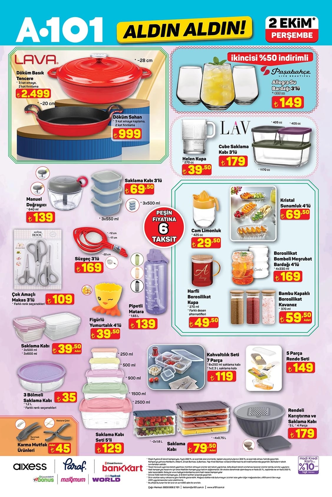 A101 2 Ekim 2025 Kataloğu