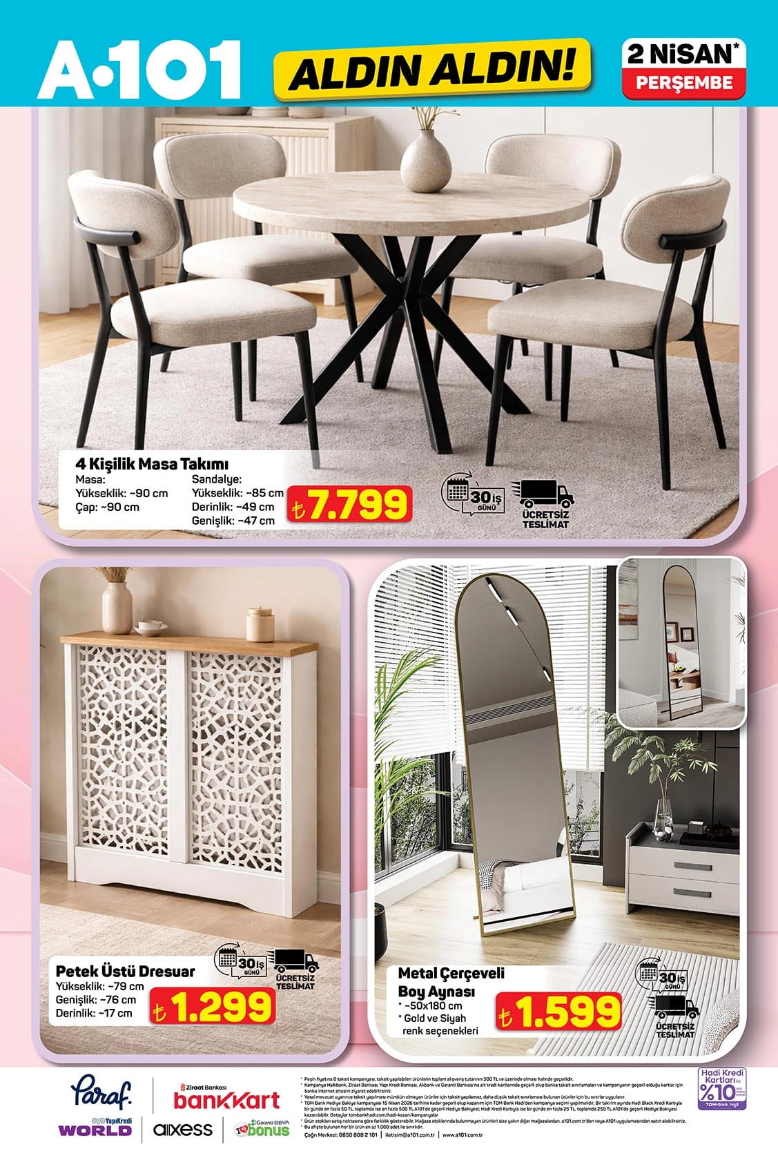 A101 2 Nisan 2026 Kataloğu
