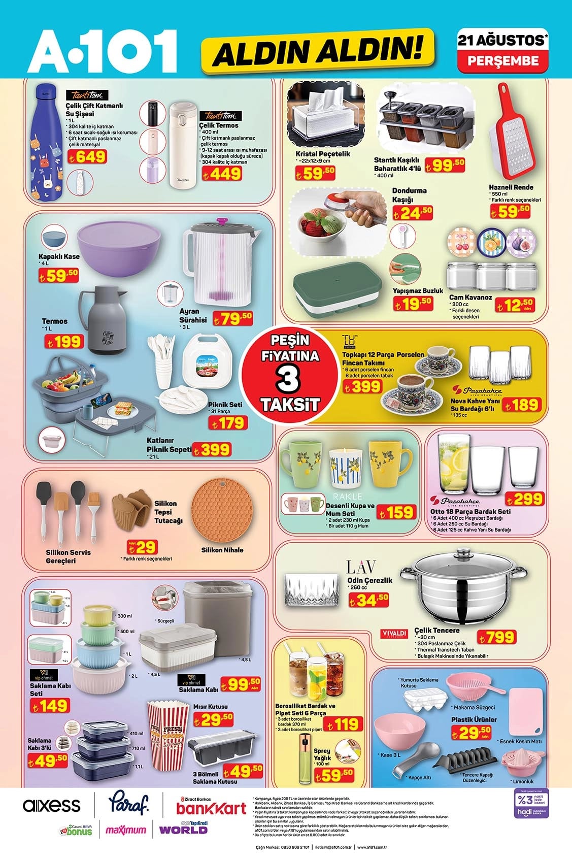 A101 21 Ağustos 2025 Kataloğu