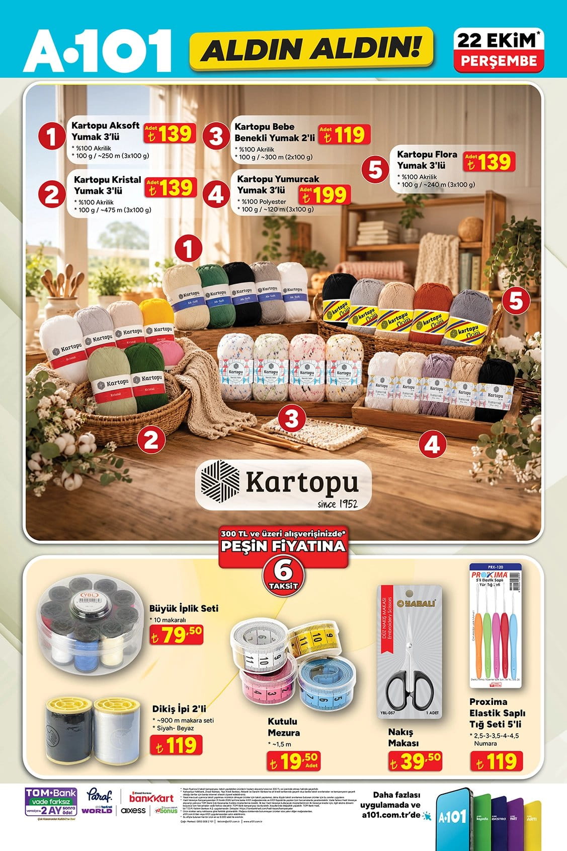 A101 22 Ekim 2026 Kataloğu