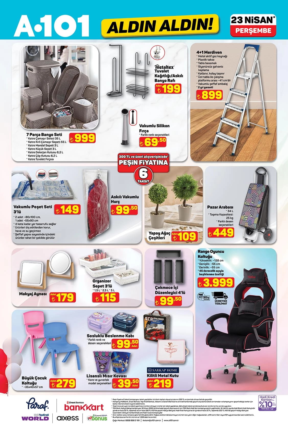 A101 23 Nisan 2026 Kataloğu