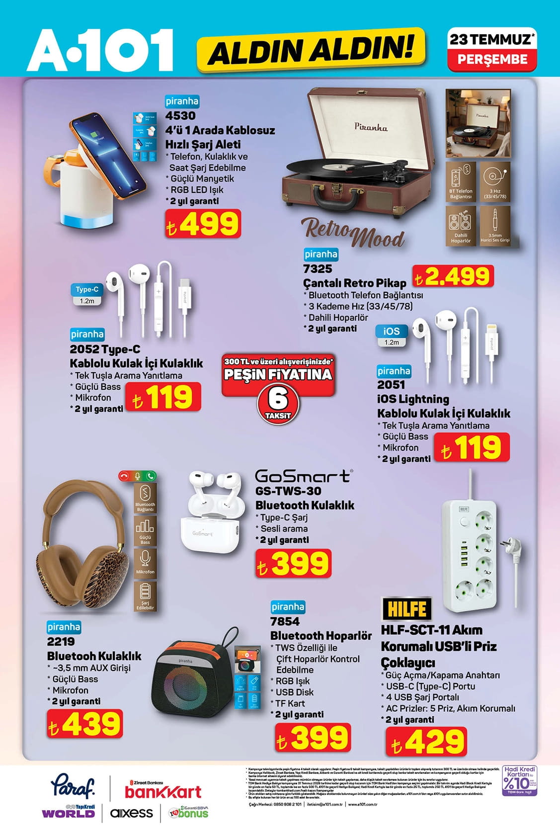 A101 23 Temmuz 2026 Kataloğu