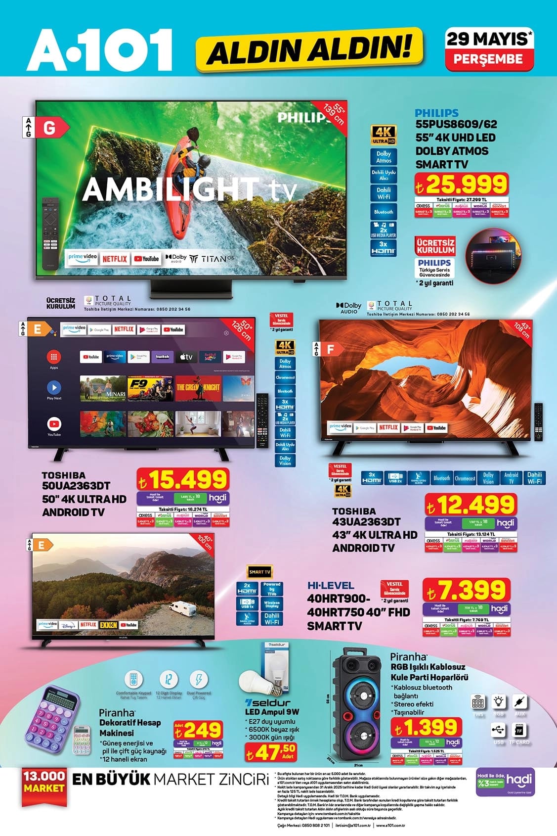 A101 29 Mayıs 2025 Aktüel Ürünler Kataloğu