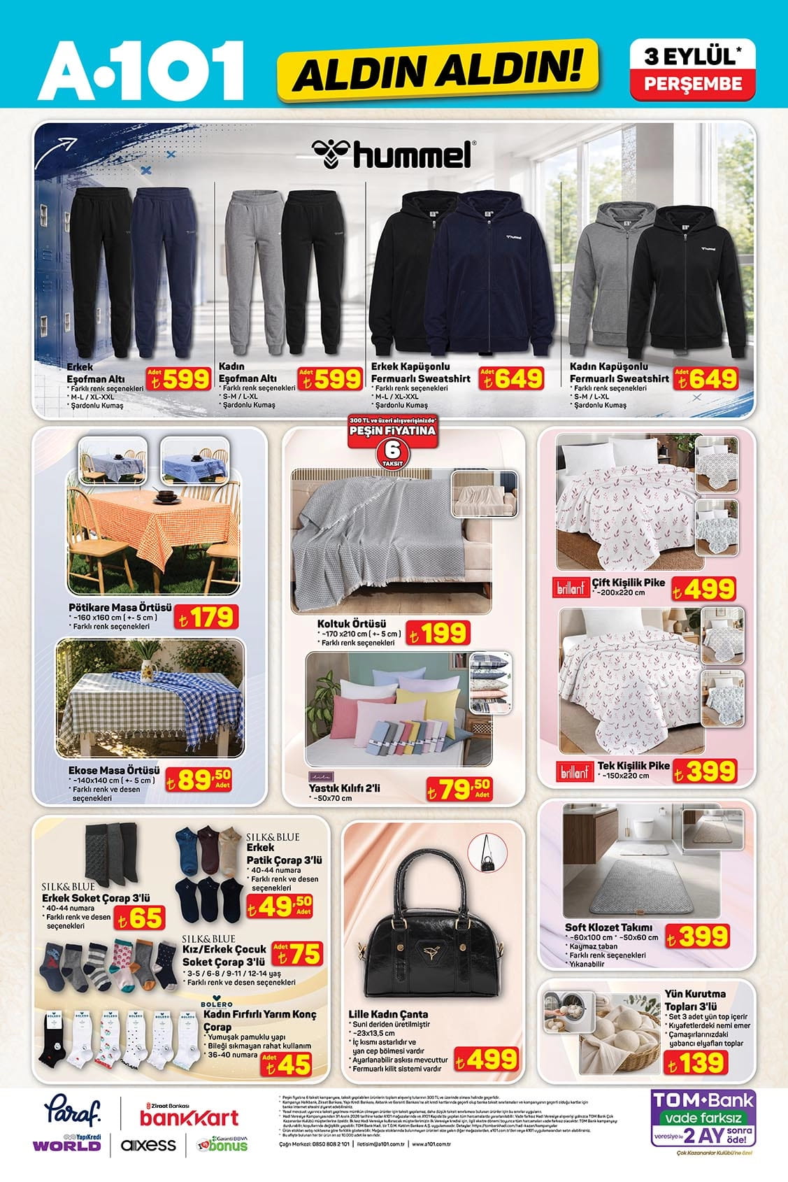A101 3 Eyl&uuml;l 2026 Kataloğu