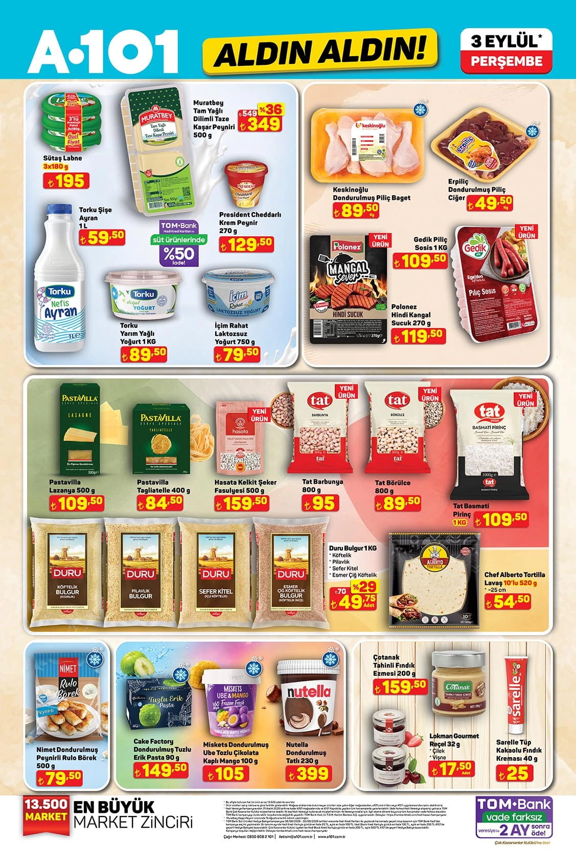 A101 3 Eyl&uuml;l 2026 Kataloğu