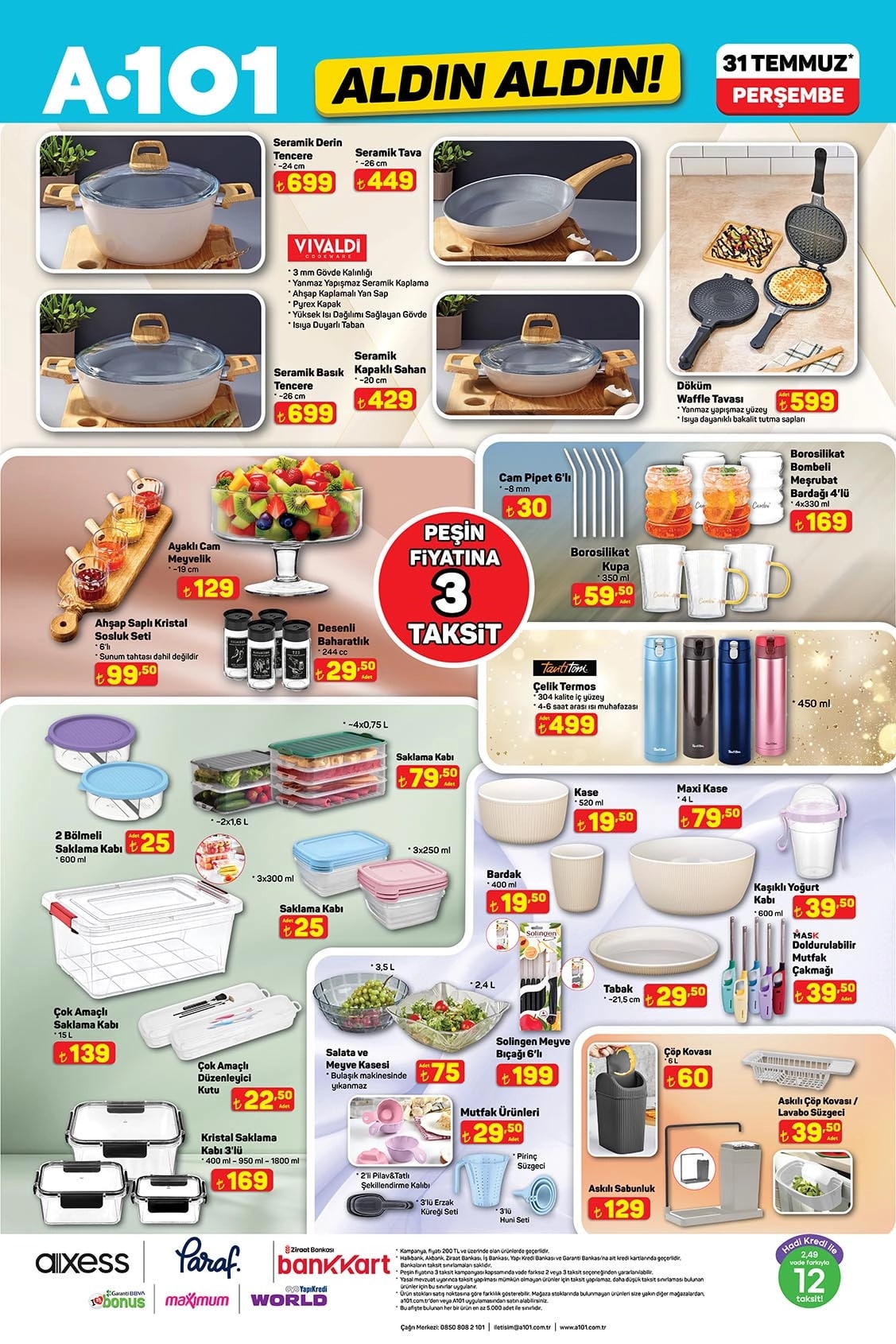 A101 31 Temmuz 2025 Kataloğu