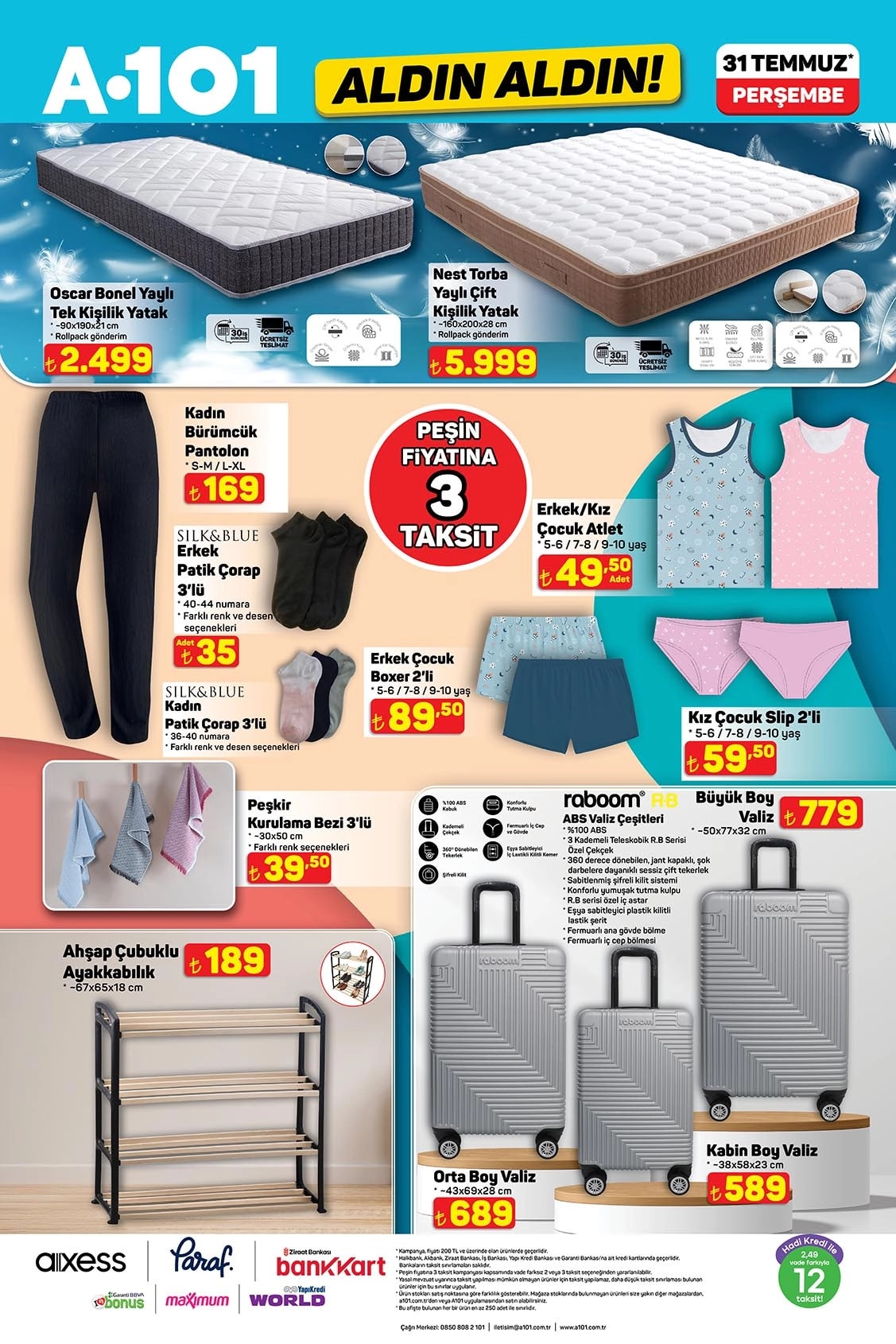 A101 31 Temmuz 2025 Kataloğu