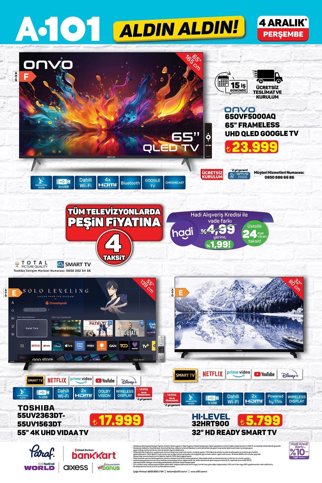 A101 4 Aralık 2025 Aktüel Ürünler Kataloğu