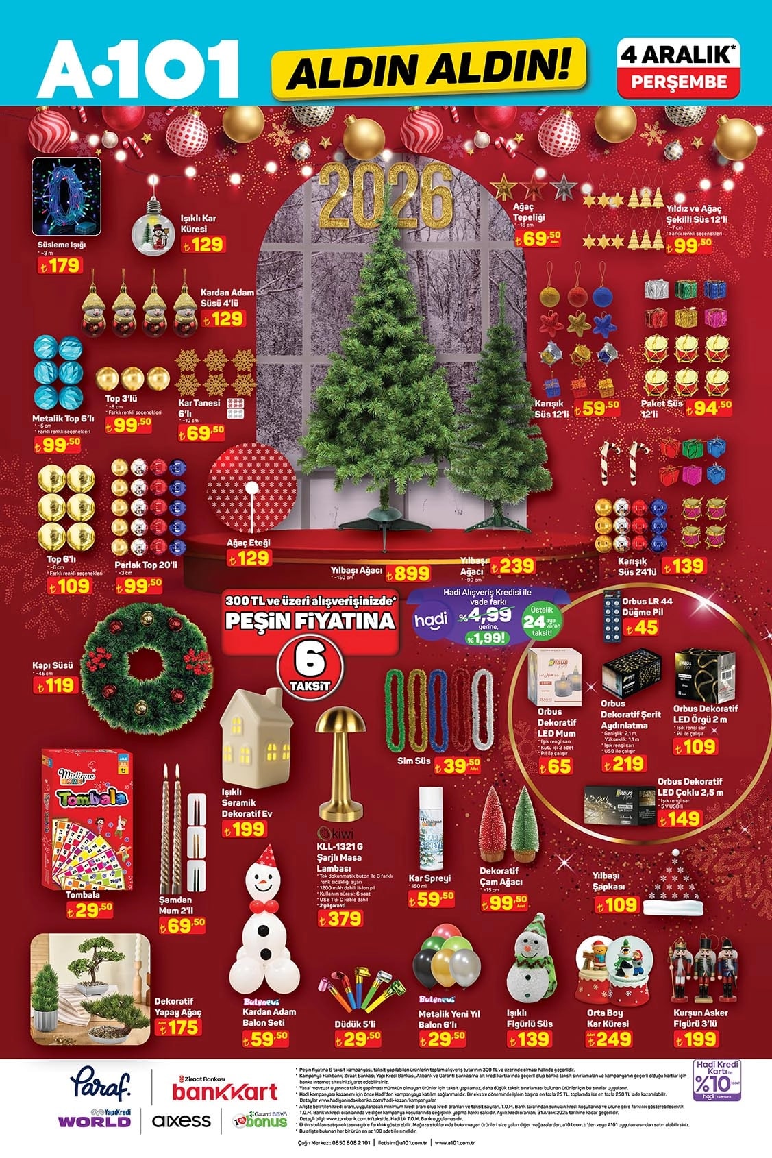 A101 4 Aralık 2025 Kataloğu