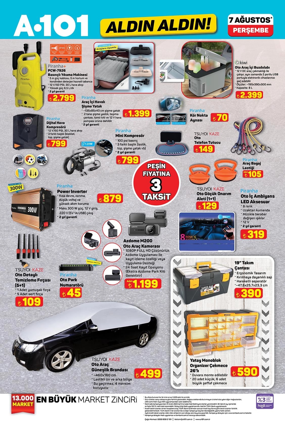 A101 7 Ağustos 2025 Kataloğu