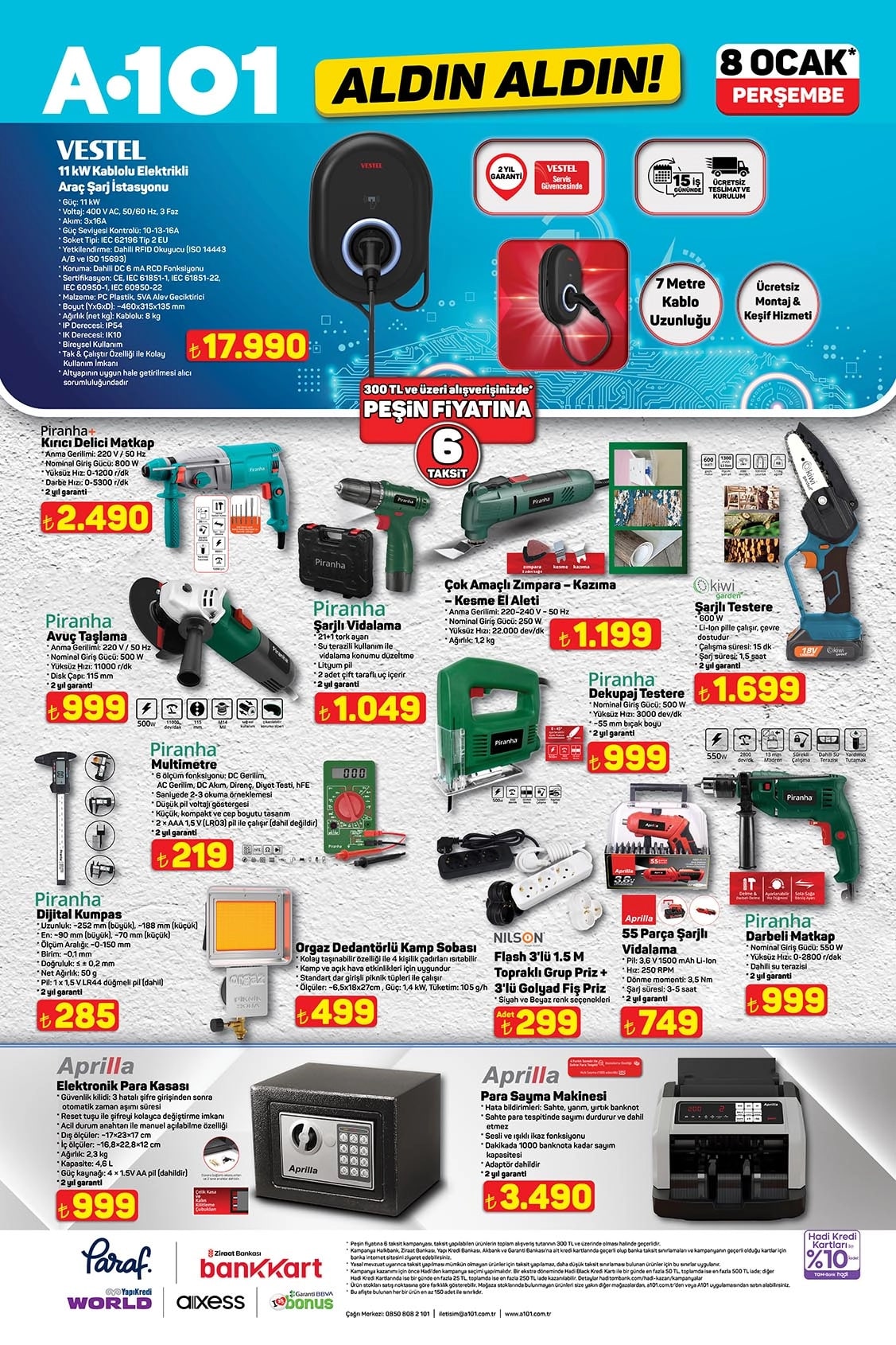 A101 8 Ocak 2026 Kataloğu