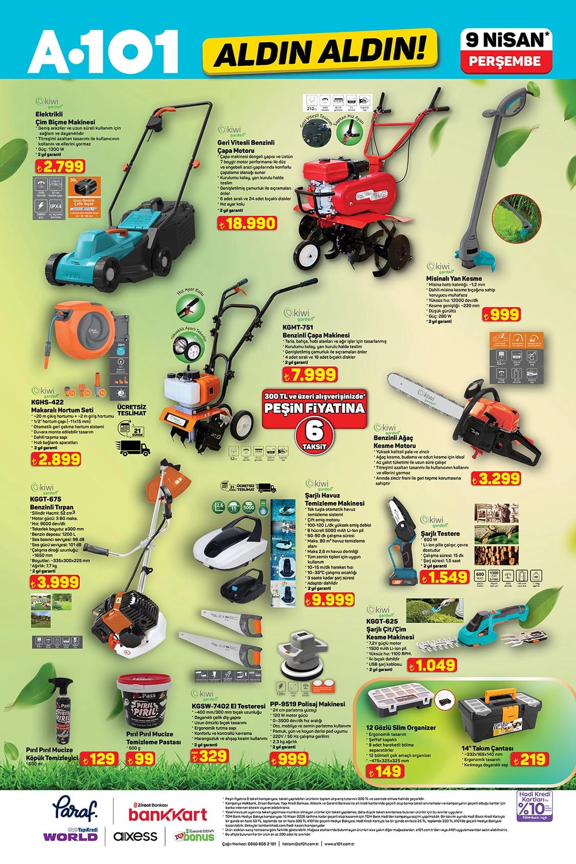 A101 9 Nisan 2026 Kataloğu