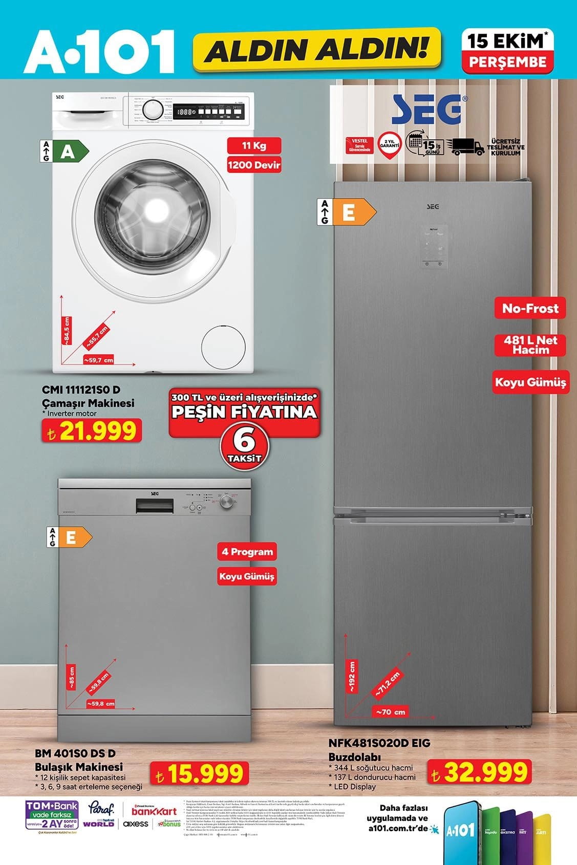A101 15 Ekim 2026 Aktüel Ürünler Kataloğu