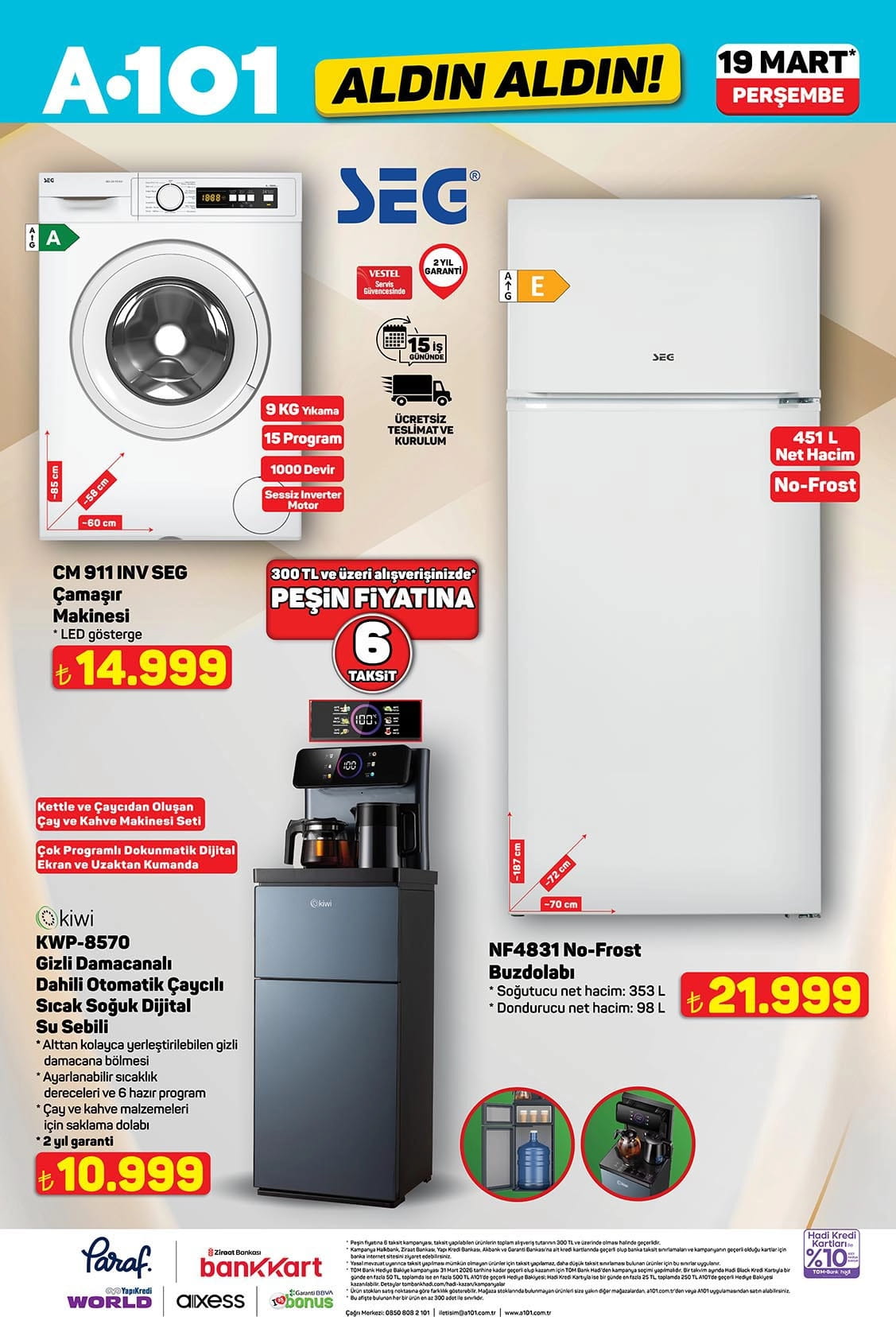 A101 19 Mart 2026 Aktüel Ürünler Kataloğu