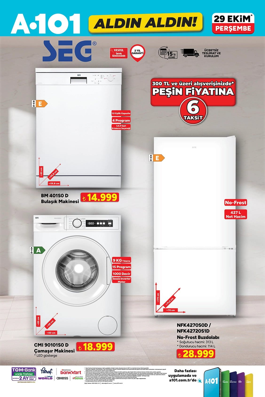 A101 29 Ekim 2026 Aktüel Ürünler Kataloğu