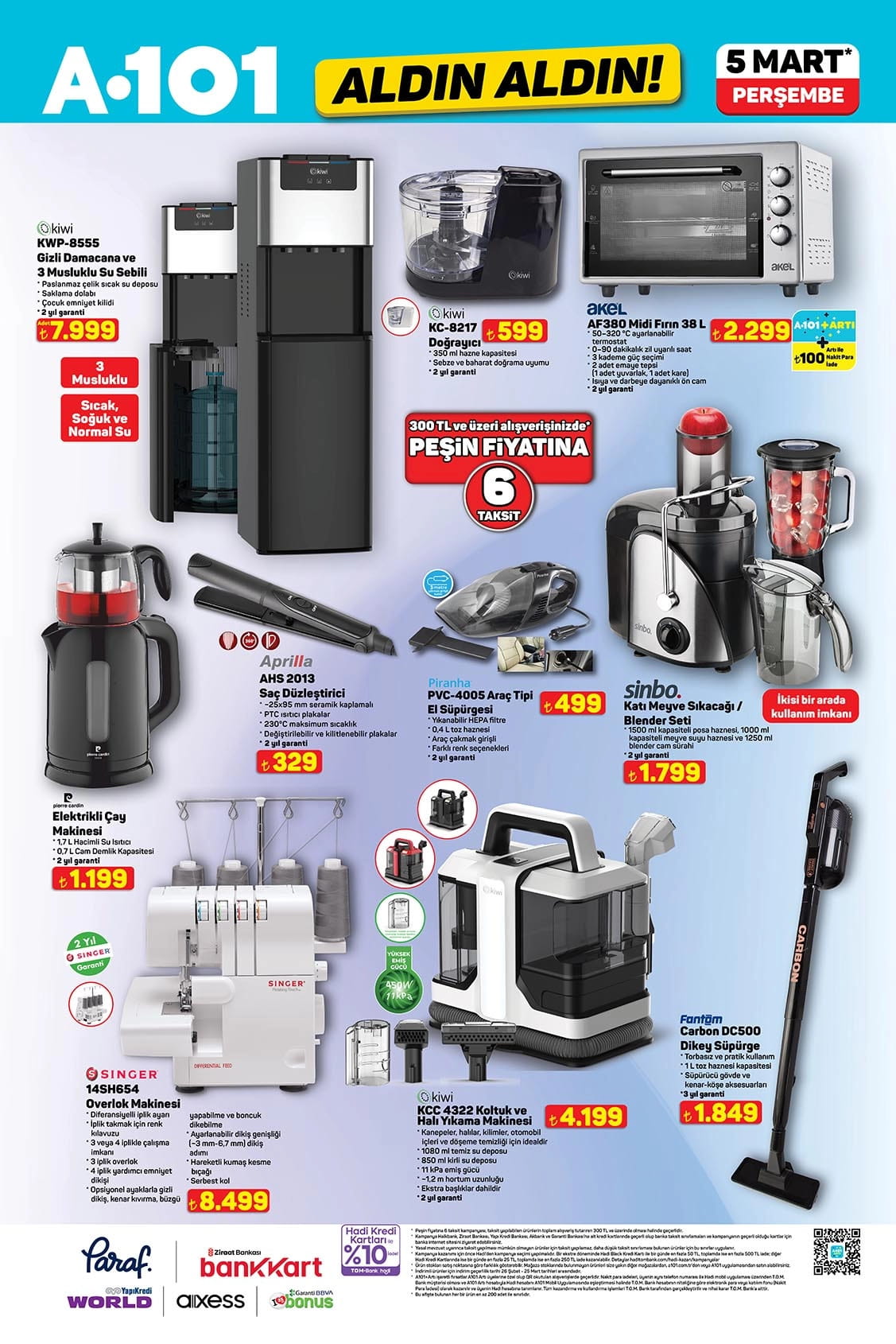 A101 5 Mart 2026 Aktüel Ürünler Kataloğu