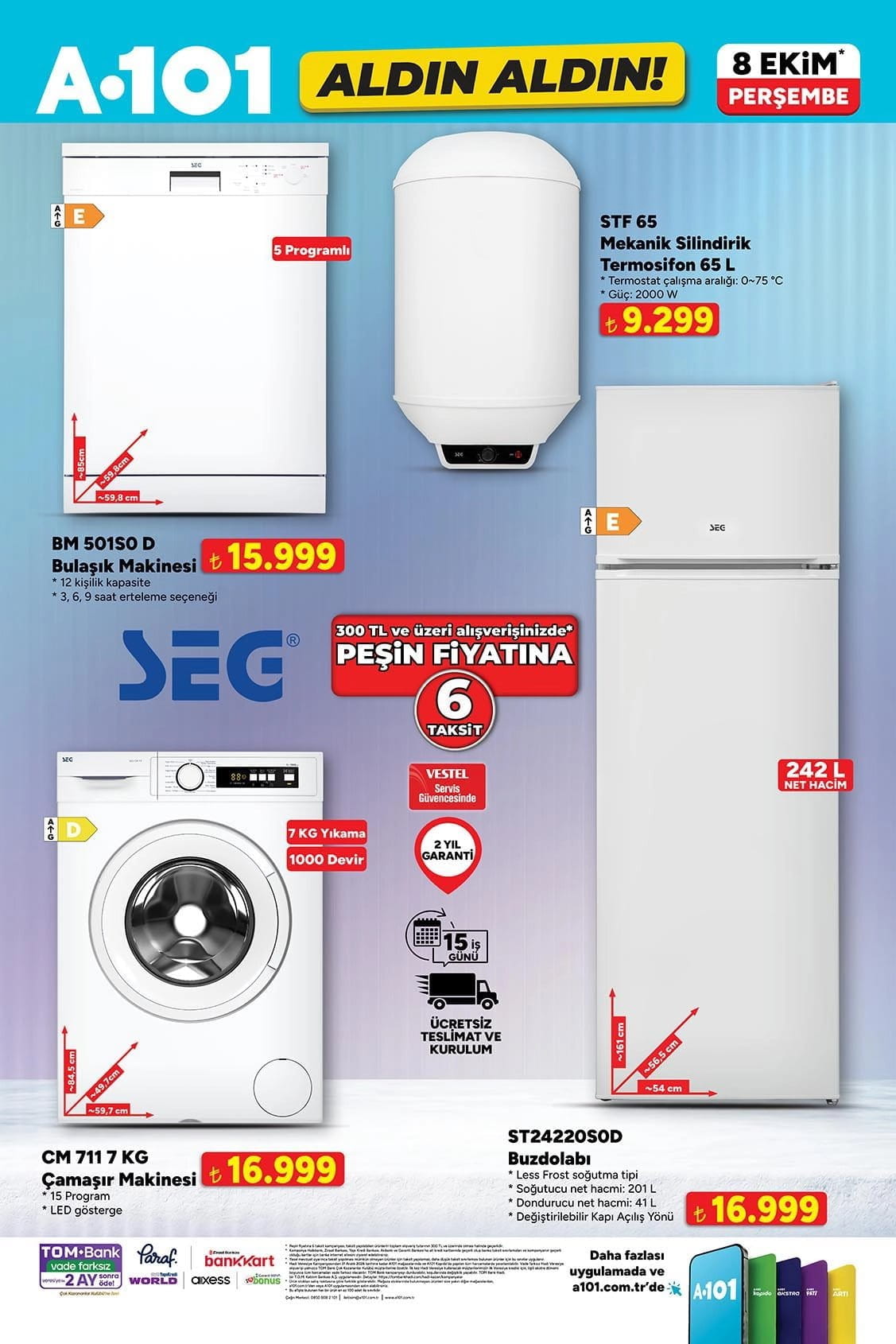 A101 8 Ekim 2026 Aktüel Ürünler Kataloğu
