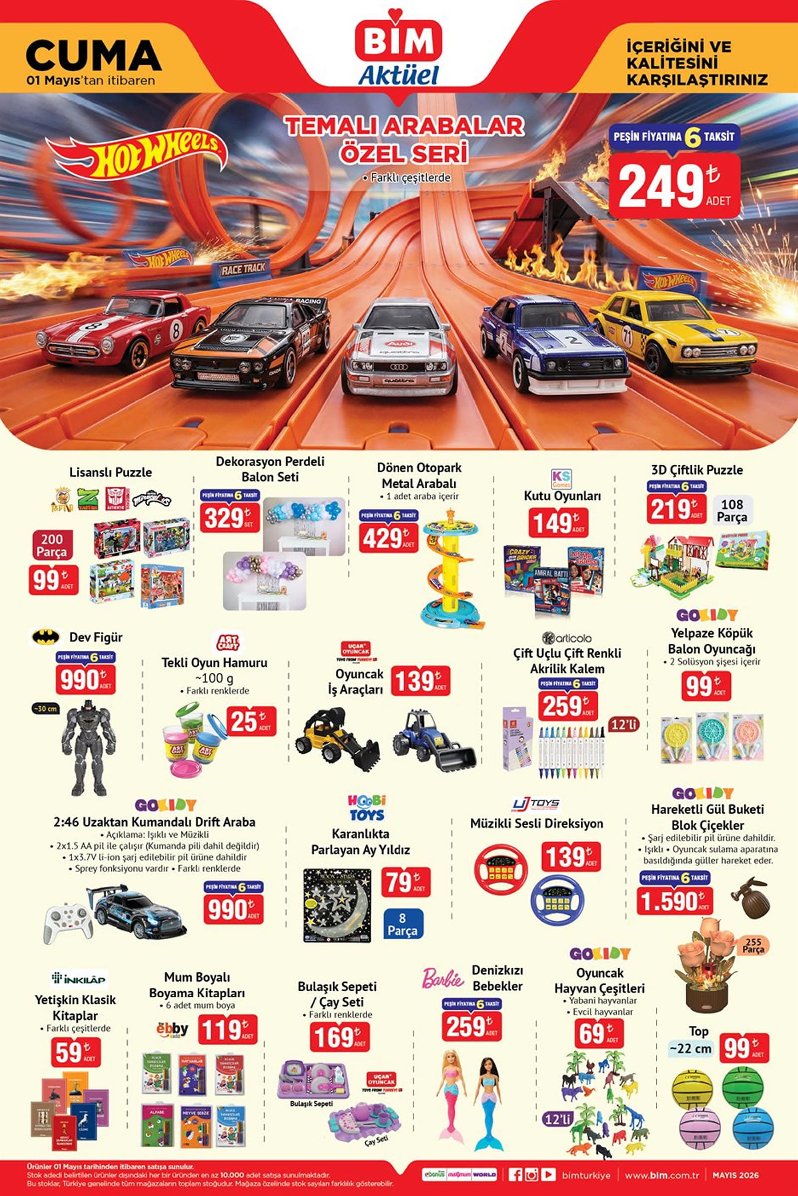 BİM 1 Mayıs 2026 Kataloğu