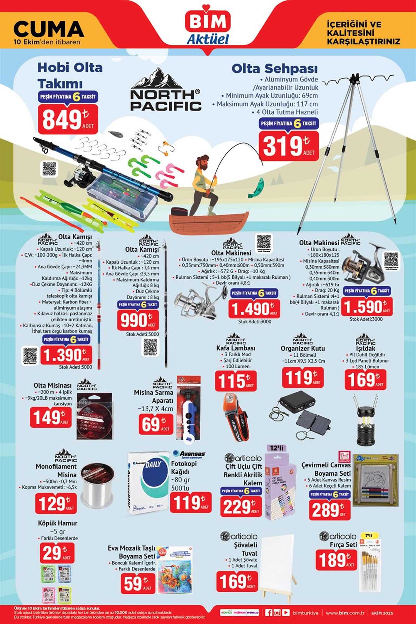 BİM 10 Ekim 2025 Kataloğu