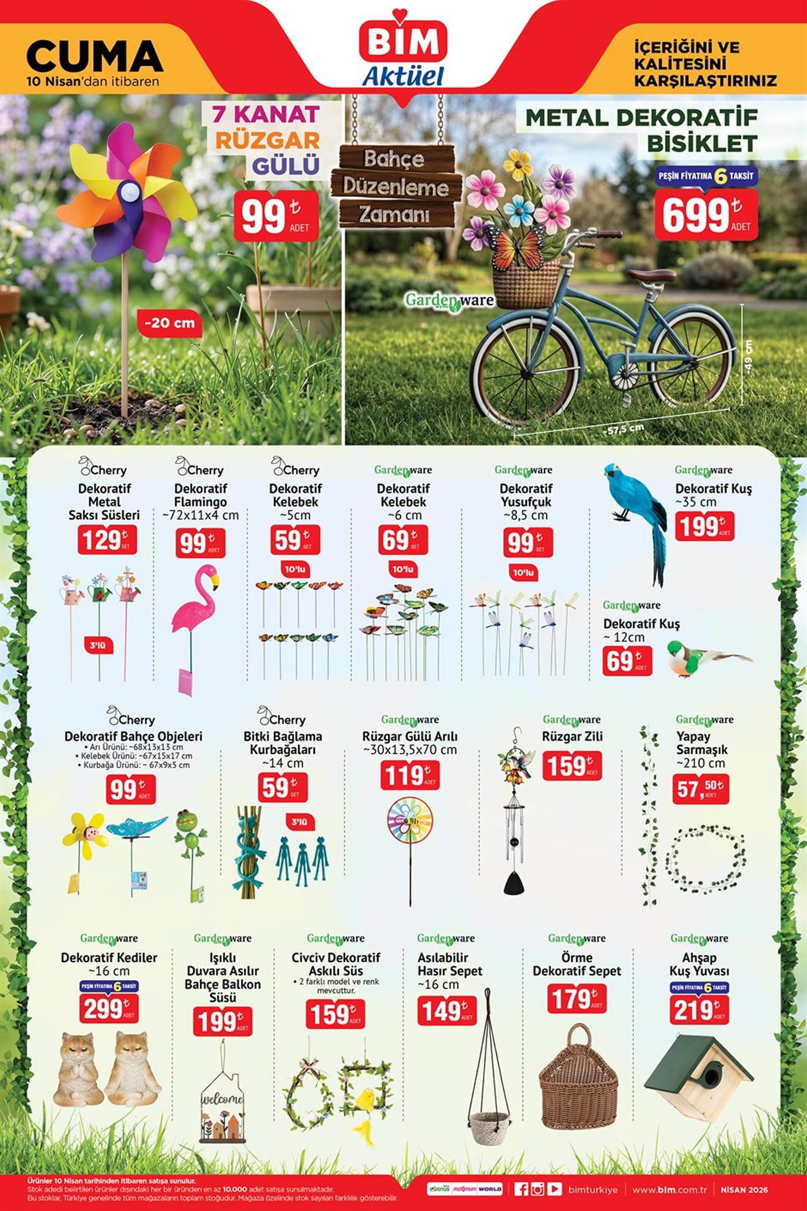 BİM 10 Nisan 2026 Kataloğu