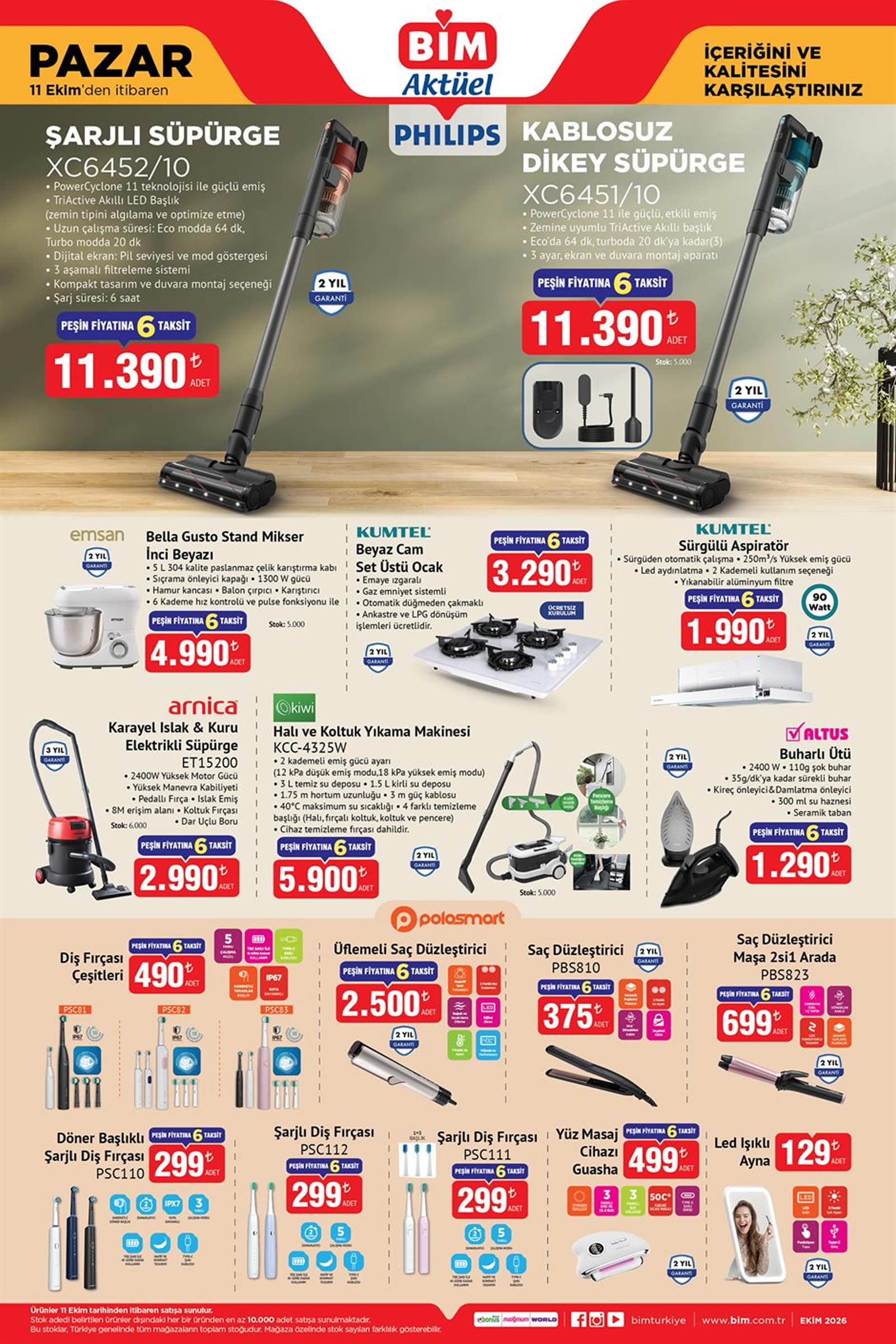 BİM 11 Ekim 2026 Kataloğu