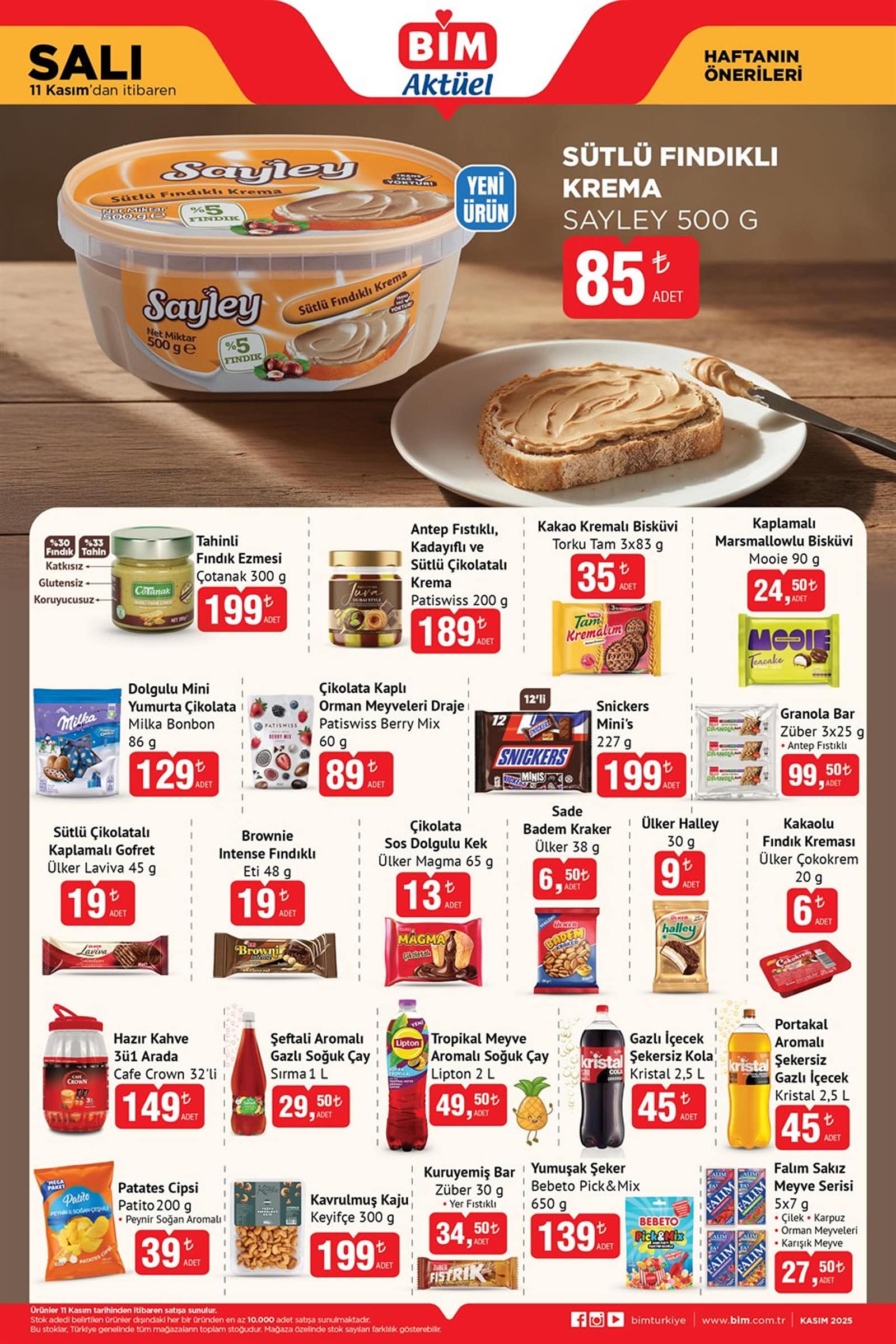 BİM 11 Kasım 2025 Aktüel Ürünler Kataloğu